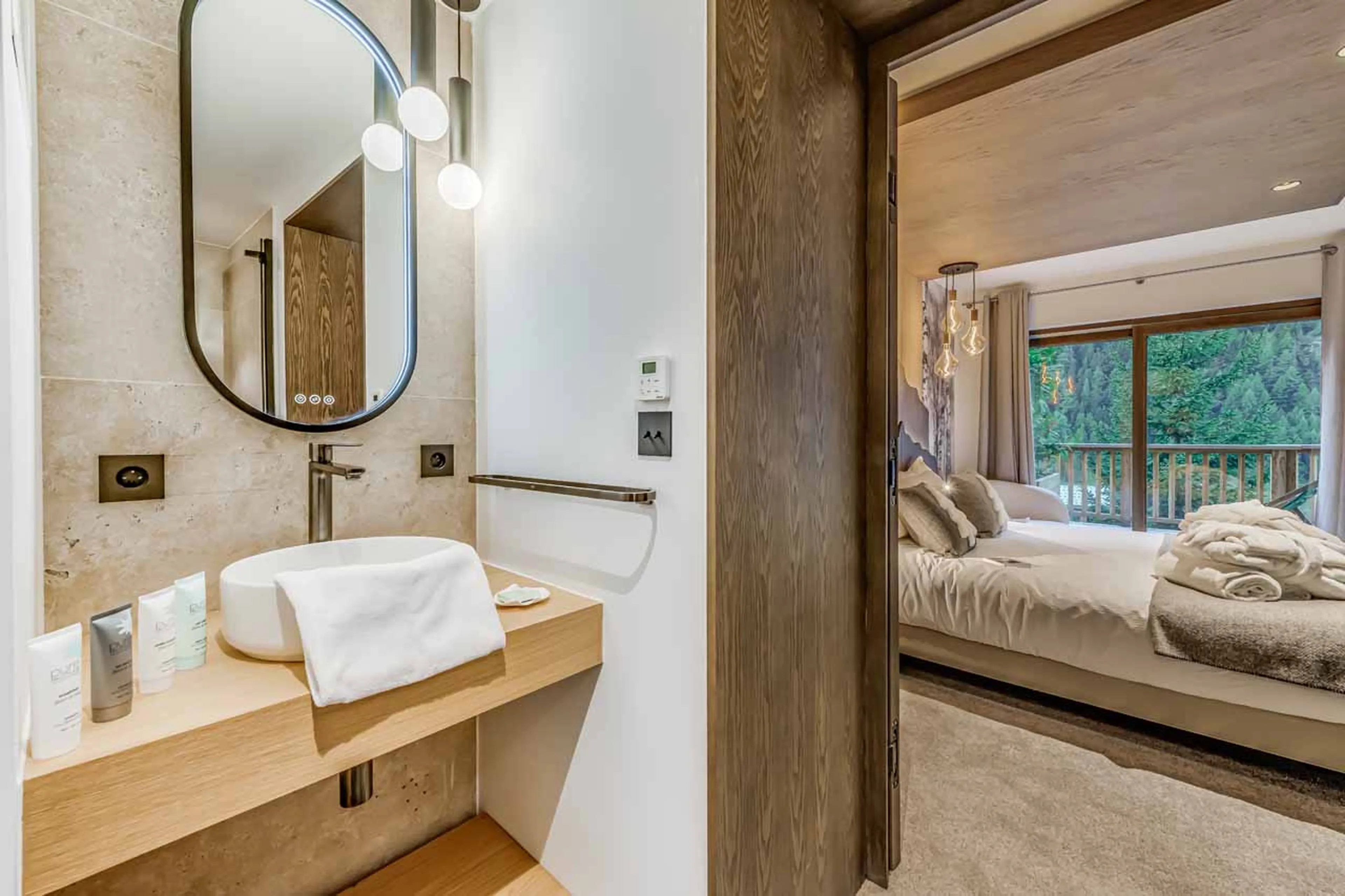En-suite shower room in Chalet Les Sources de la Davie, Tignes