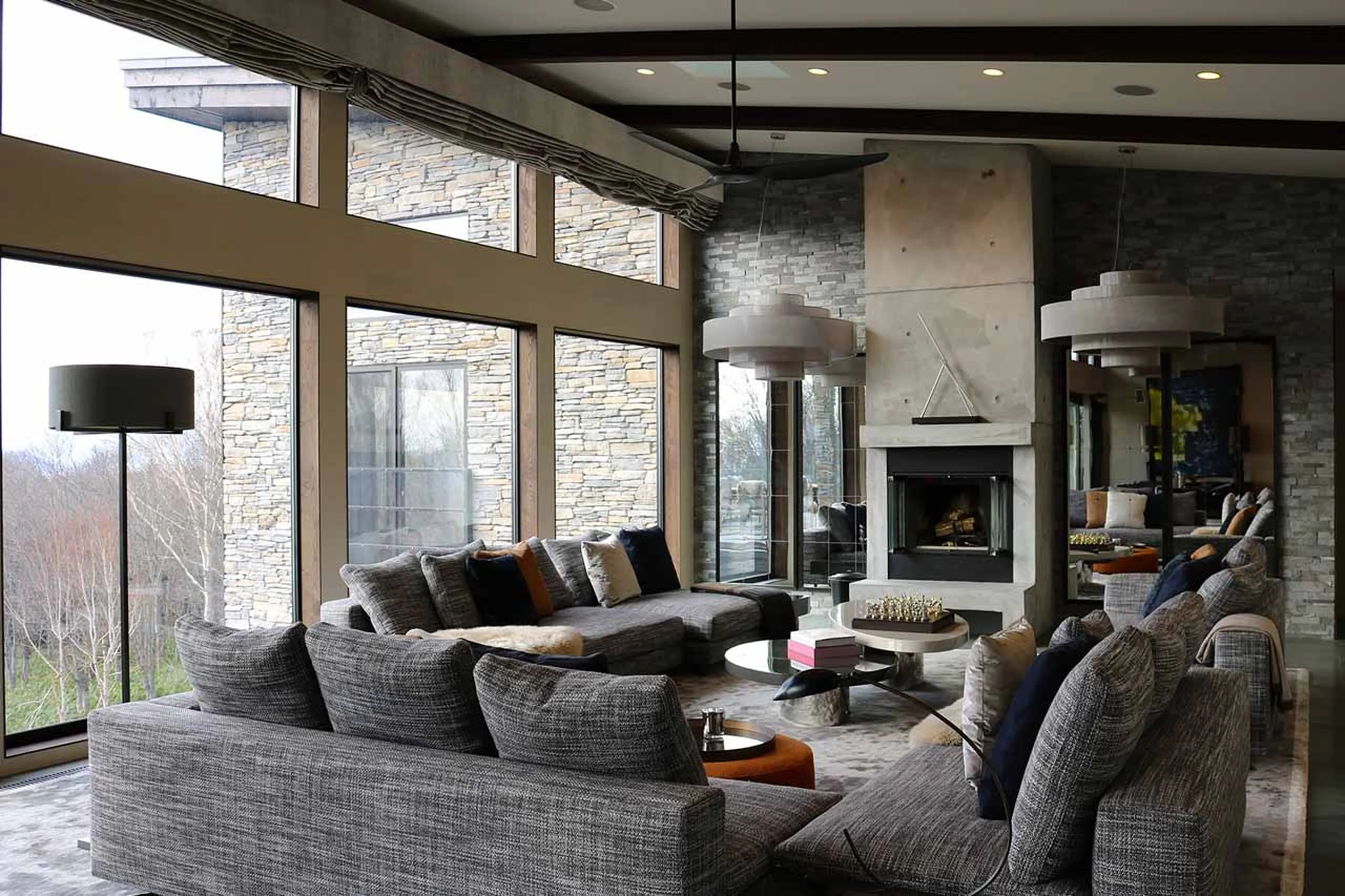 Views from living area at Seasons Residence in Niseko