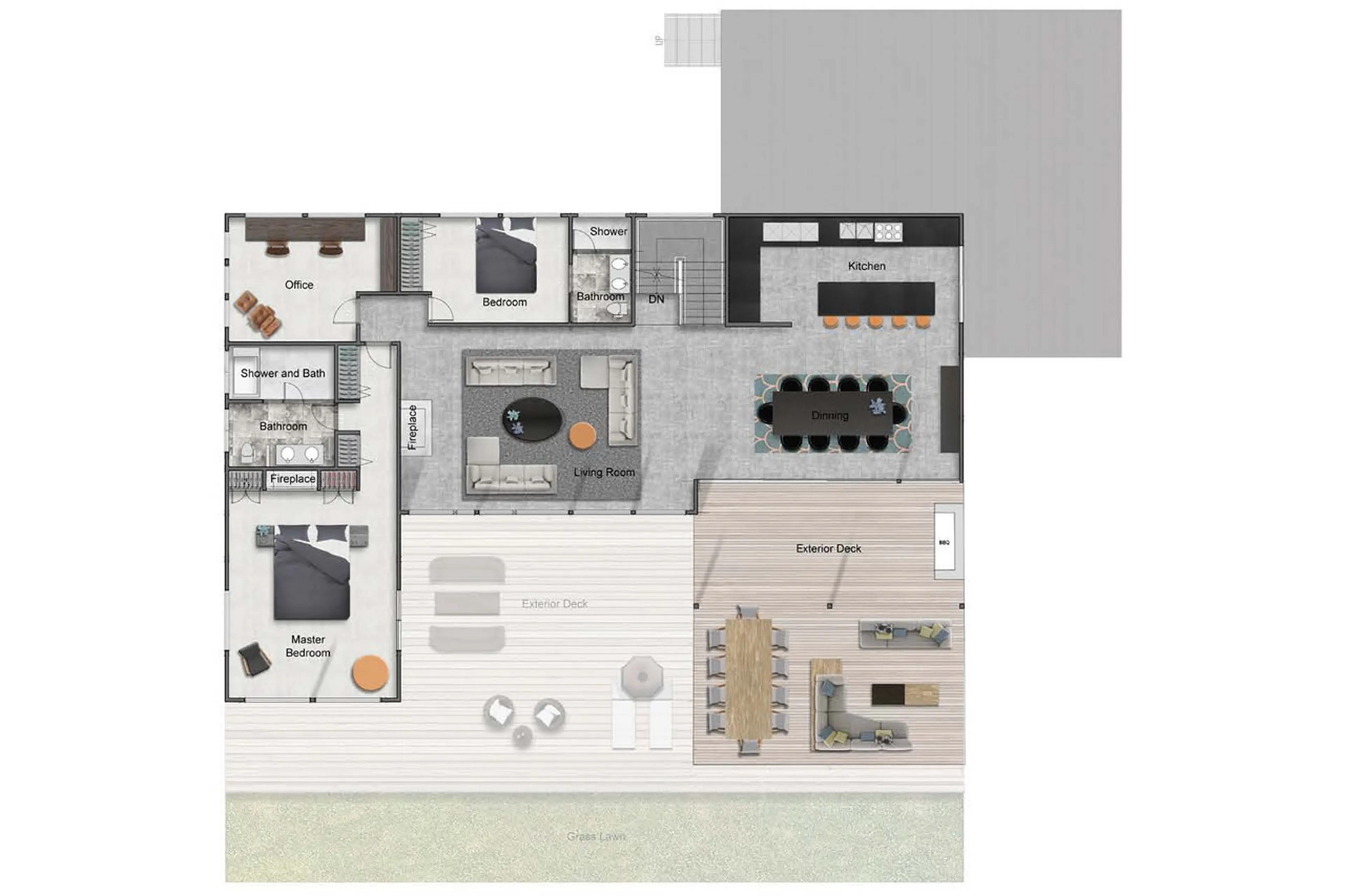 Level 1 floor plan of Seasons Residence