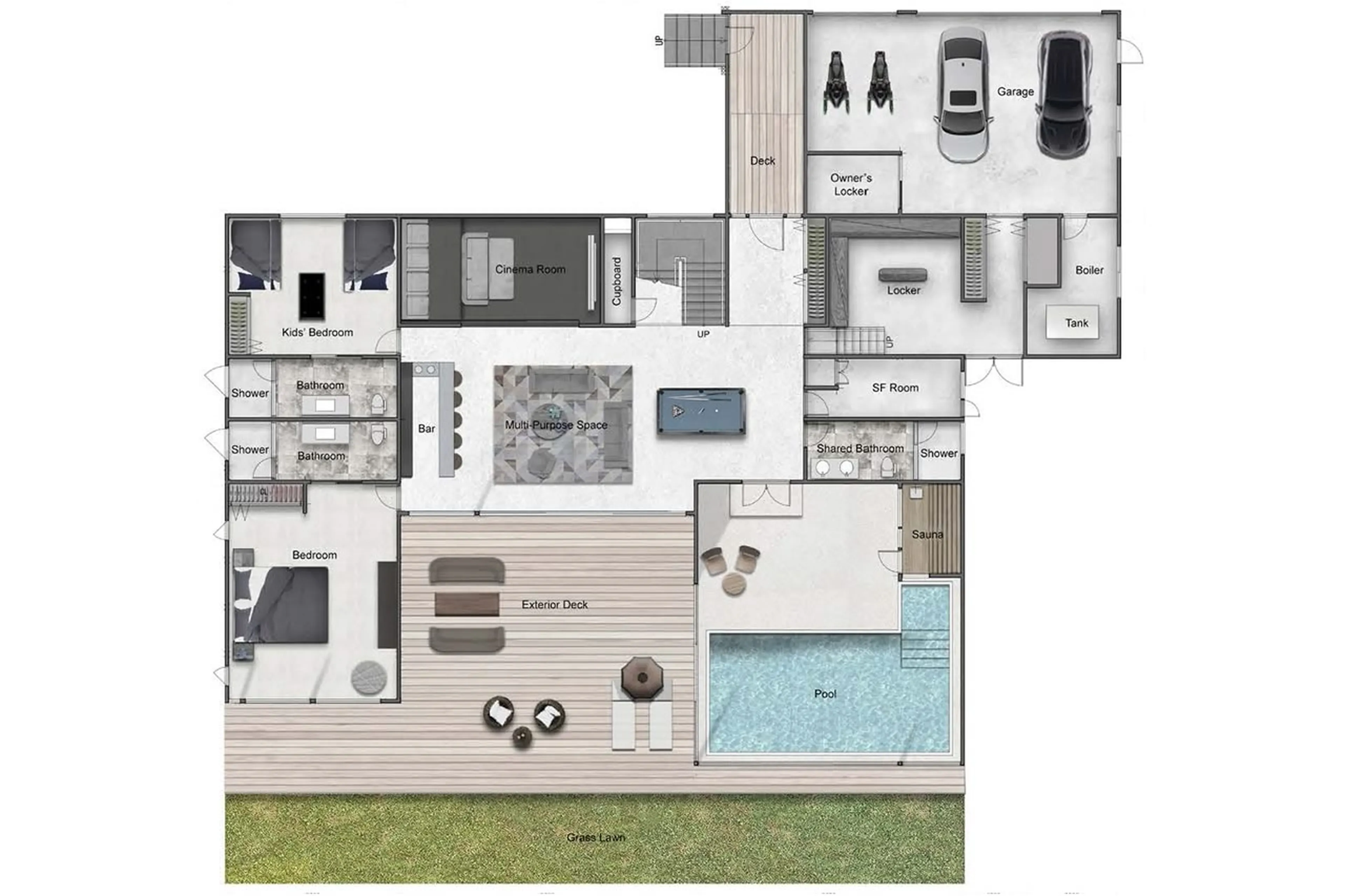 Level 0 floor plan of Seasons Residence