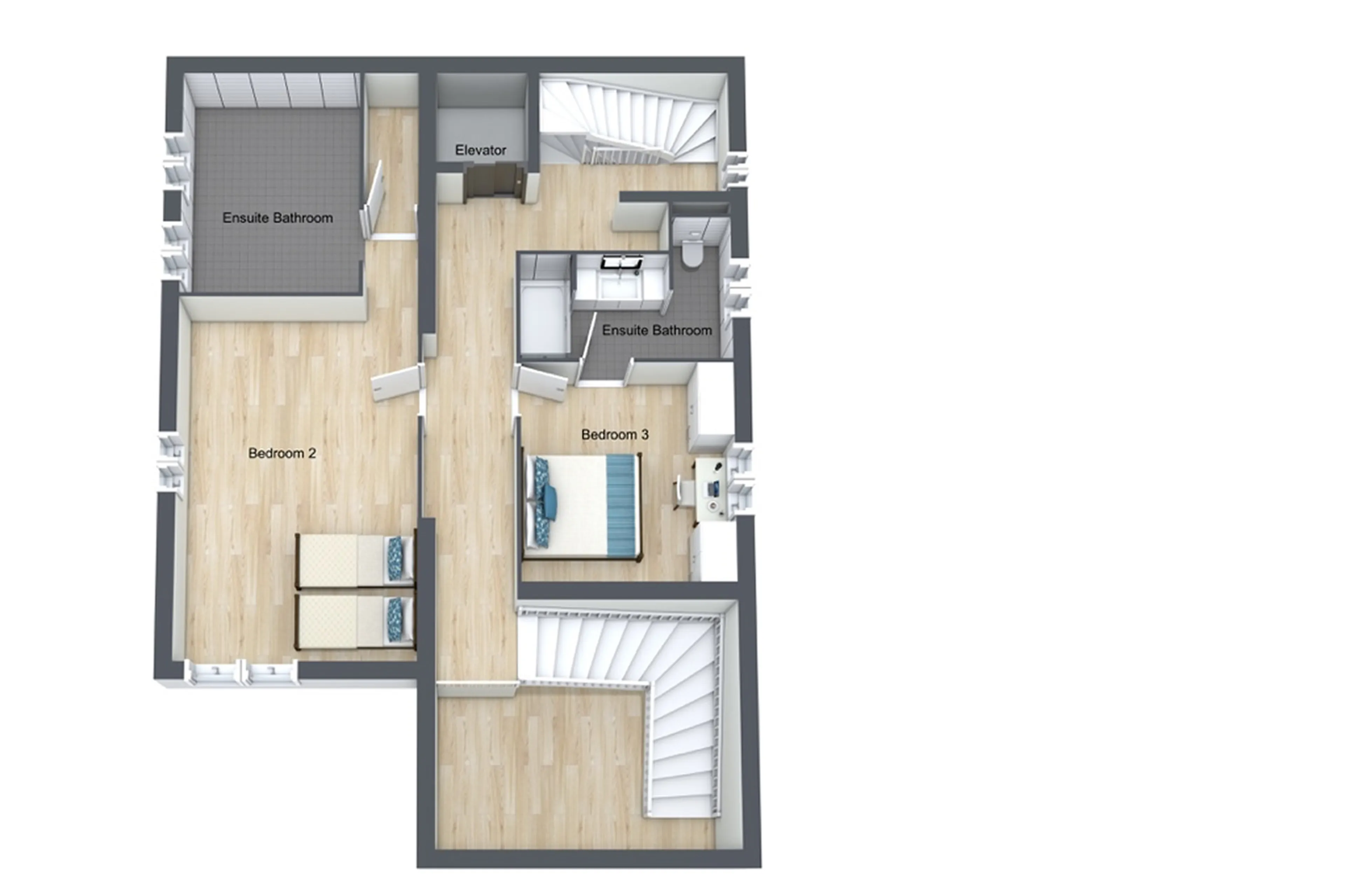 Level 1 floor plan of Chalet St. Christophe in Courchevel 1850