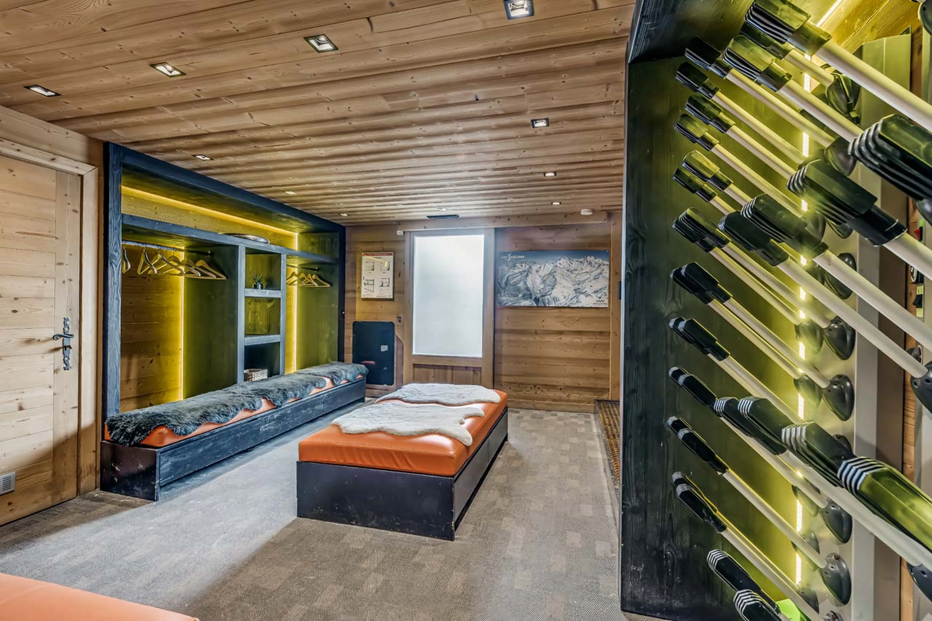 Ski room at Chalet St. Christophe in Courchevel 1850