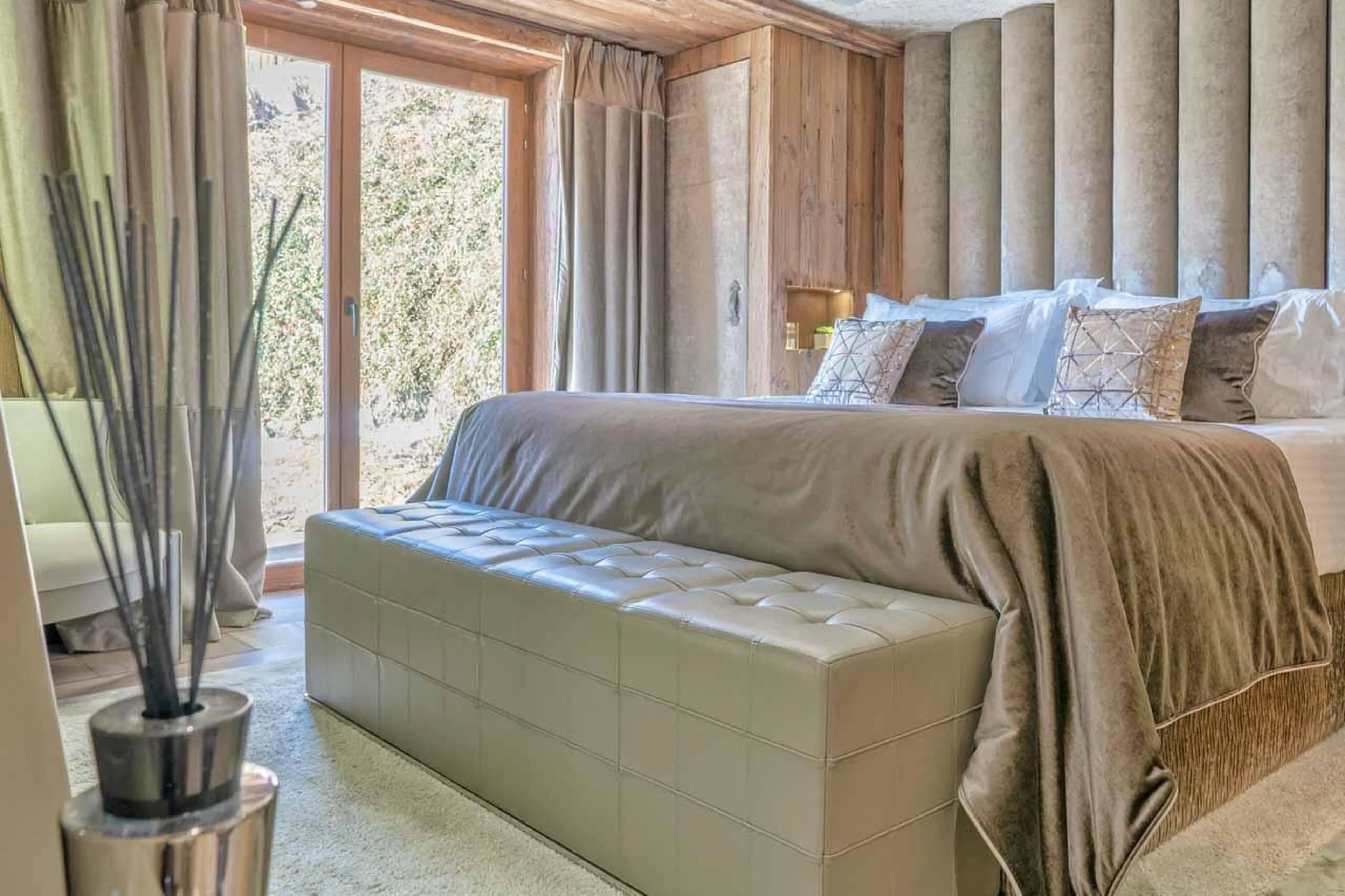 Bedroom two at Chalet Sun in Megeve