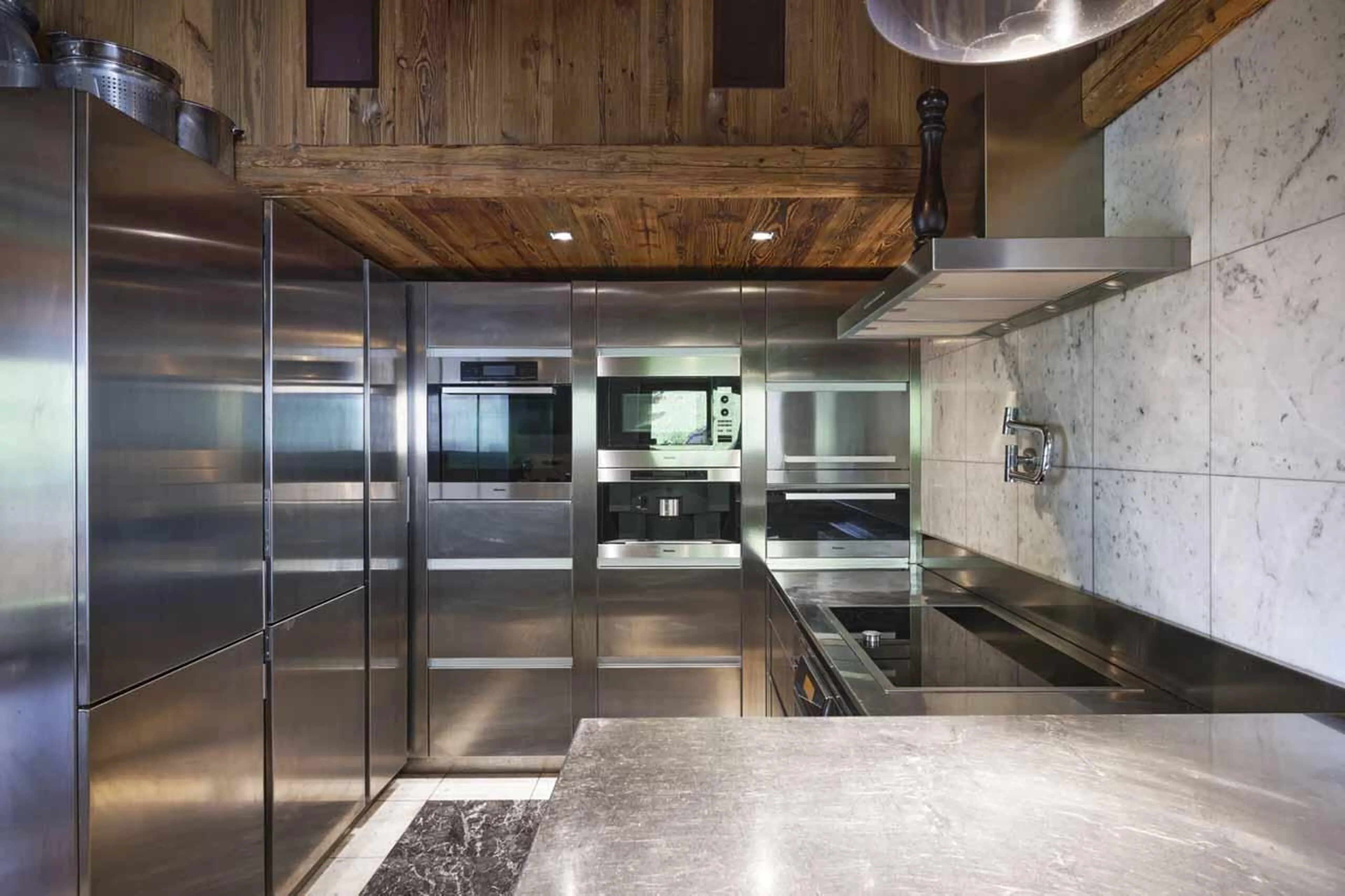 Kitchen at Chalet Sun in Megeve