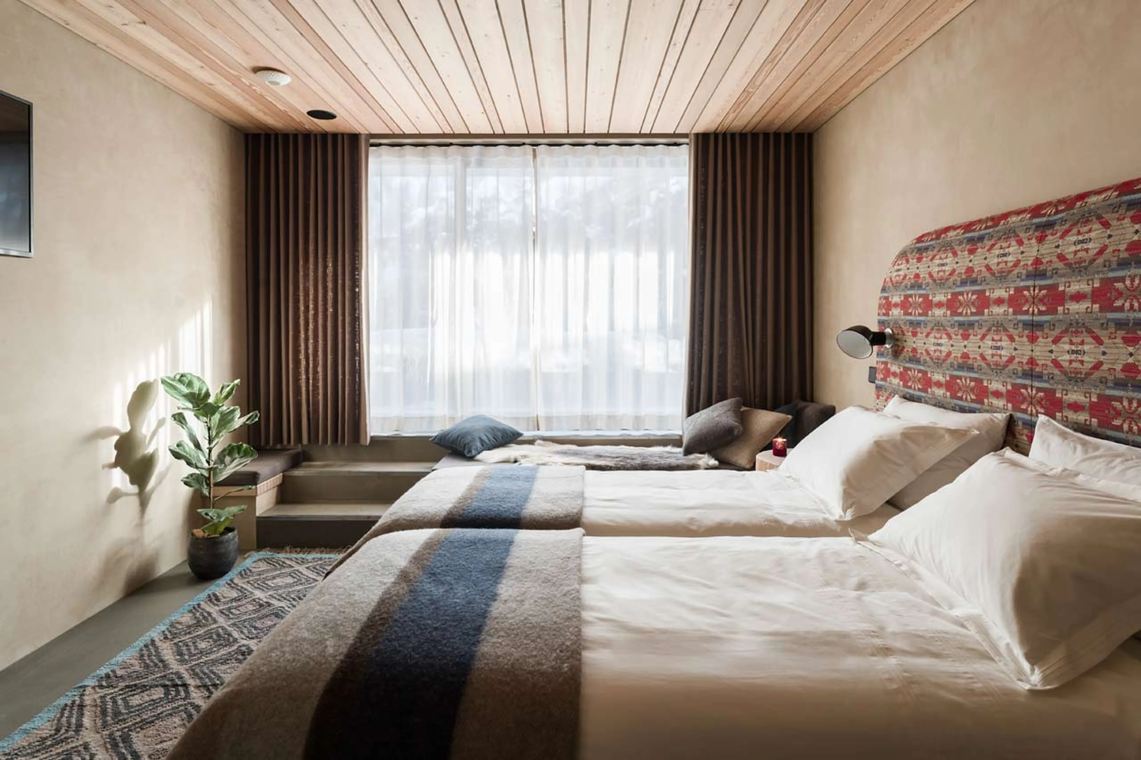 Bedroom one in Chalet Sundara in Chamonix