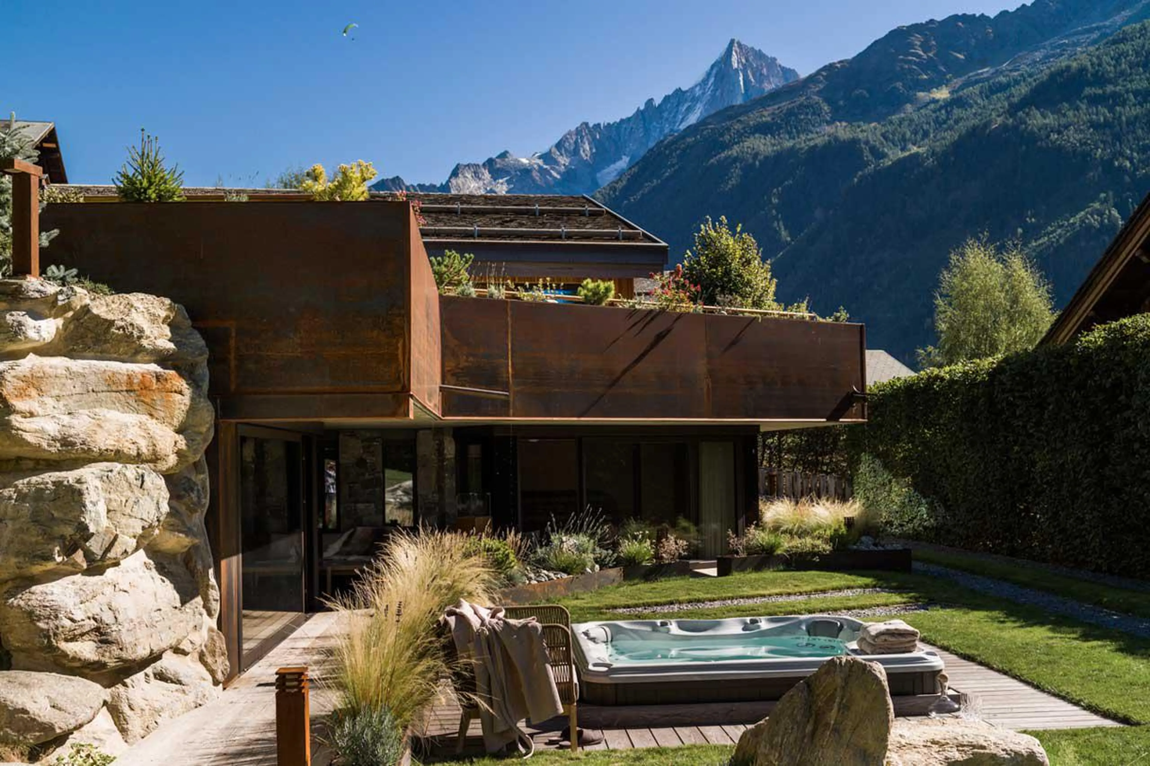 View of Chalet Sundara in Chamonix