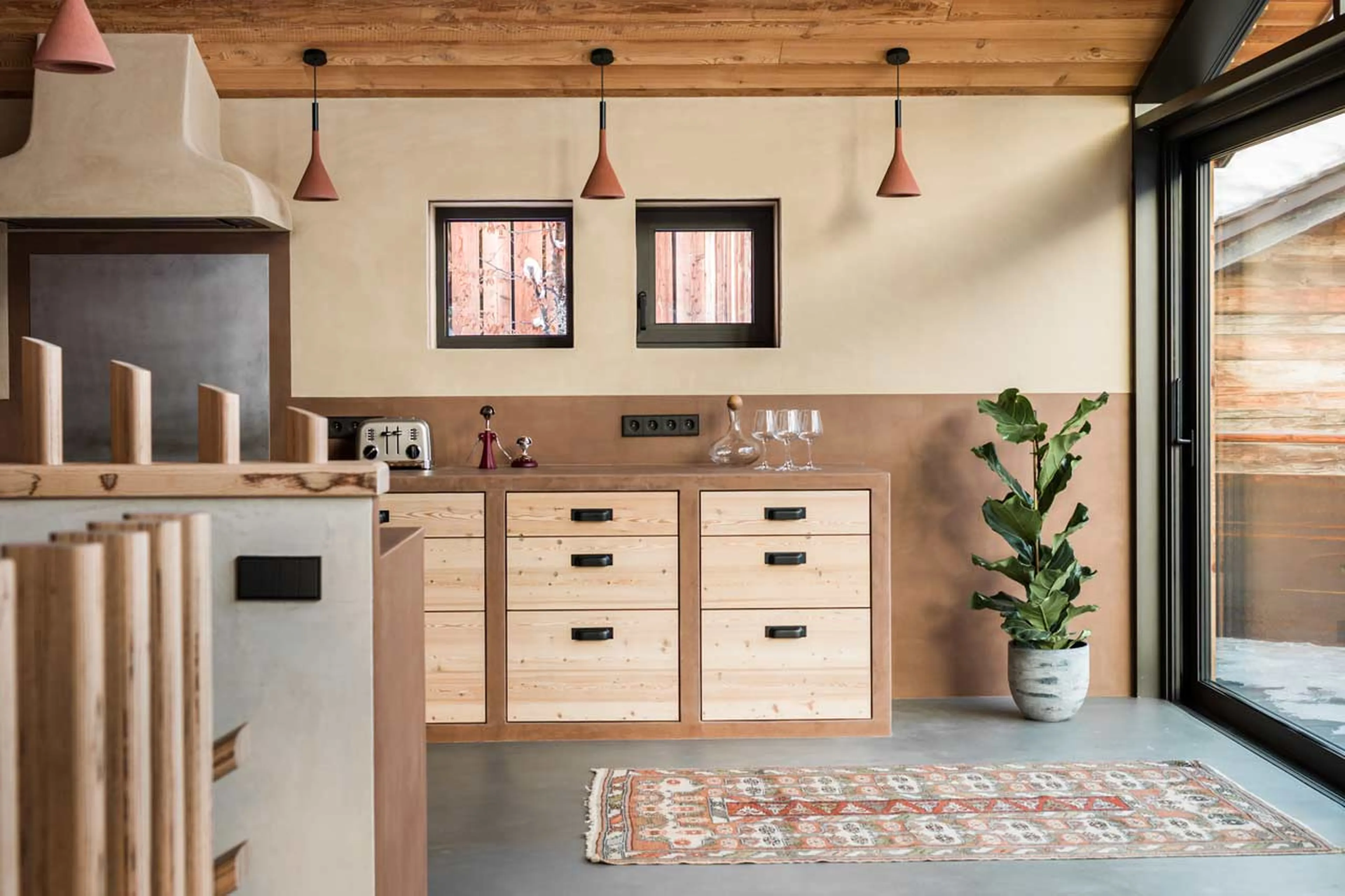 Kitchen at Chalet Sundara in Chamonix