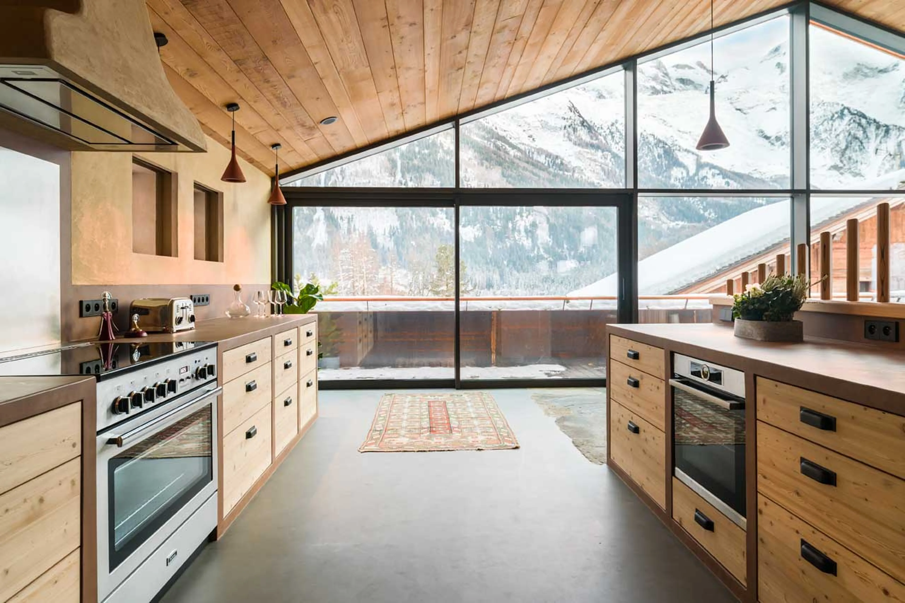 Kitchen at Chalet Sundara in Chamonix