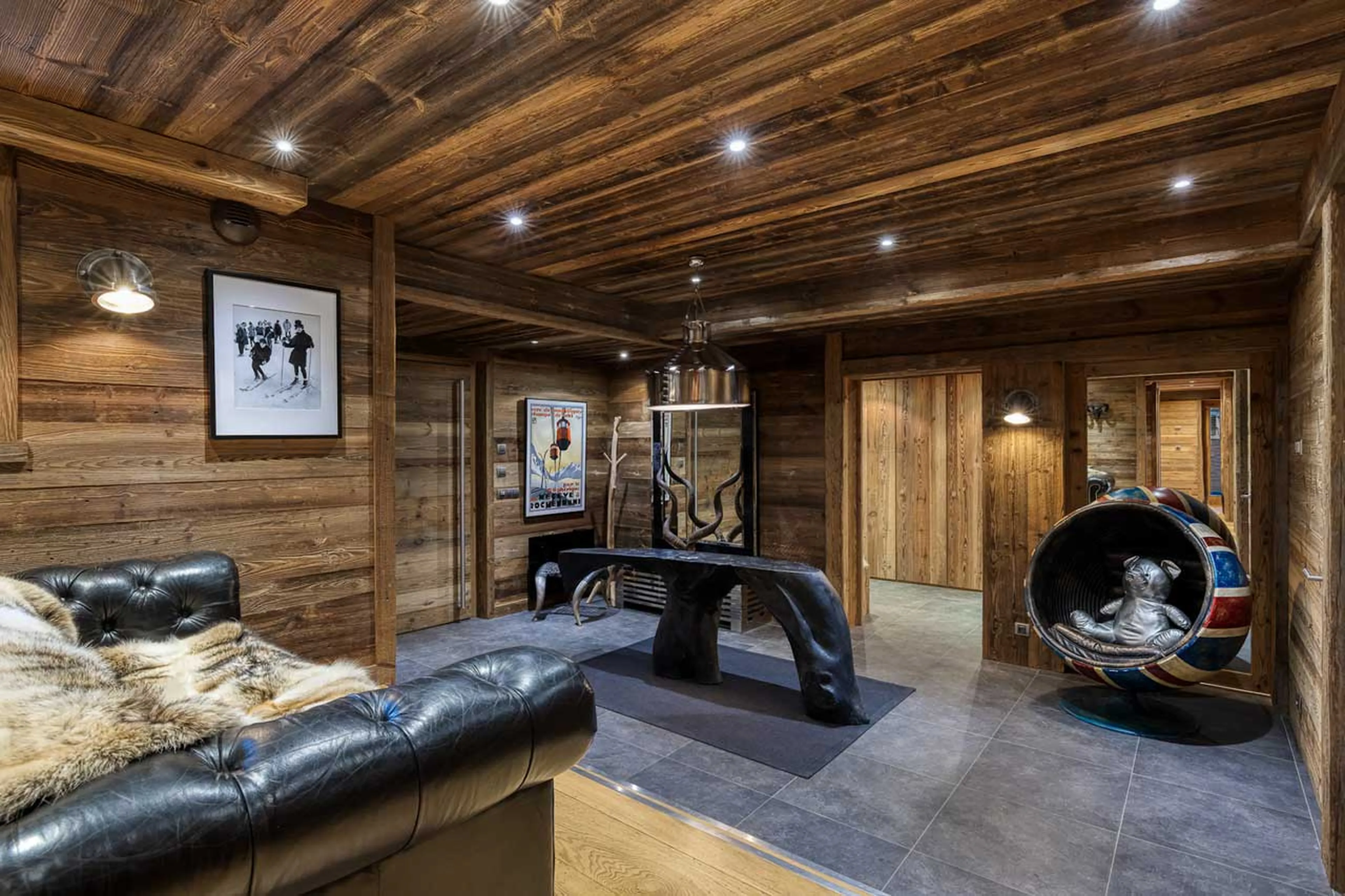 Entrance hall of Chalet Talland in Megeve
