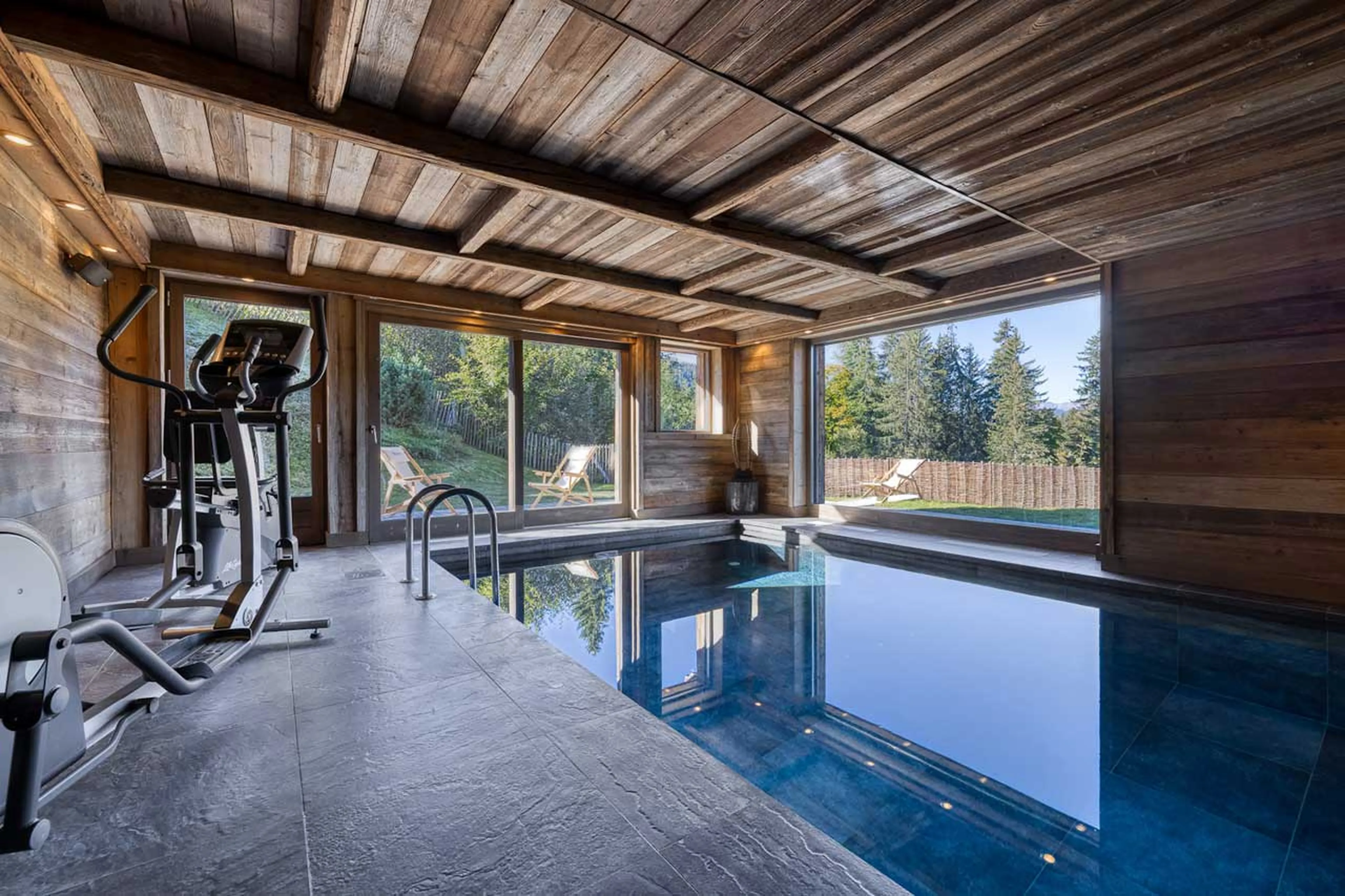 Indoor pool at Chalet Talland in Megeve