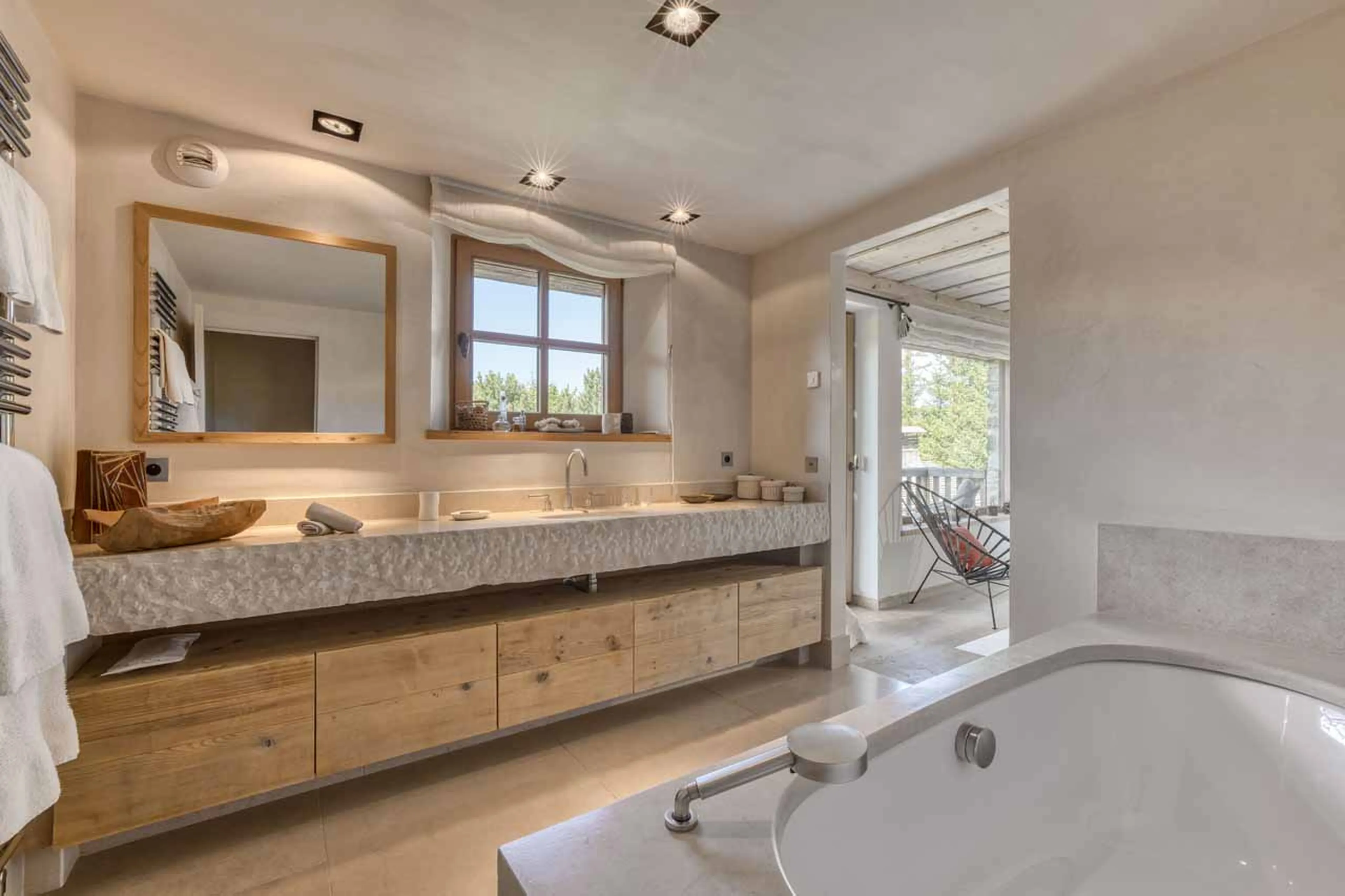 Bedroom 3 en-suite at Chalet Tao in Megeve