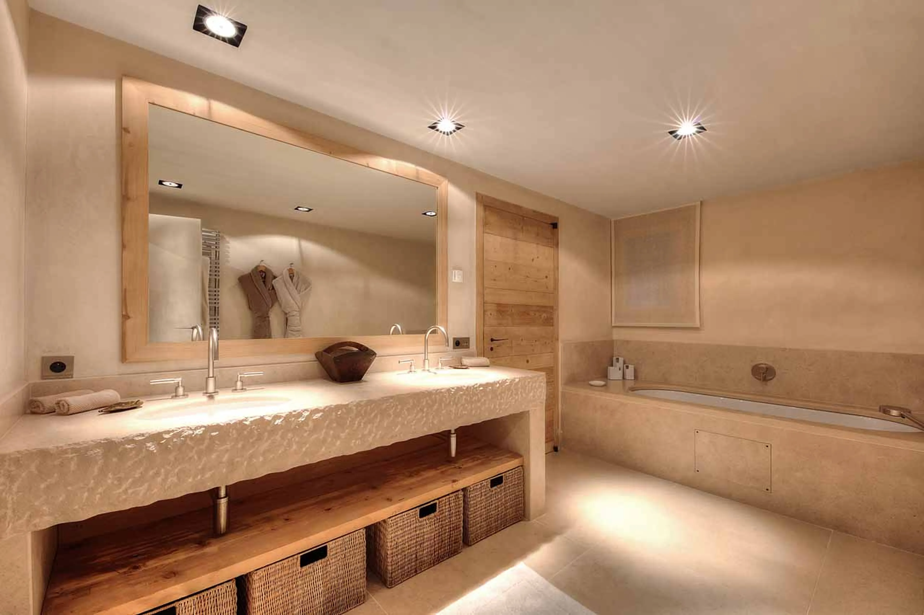 Bedroom 5 bath at Chalet Tao in Megeve