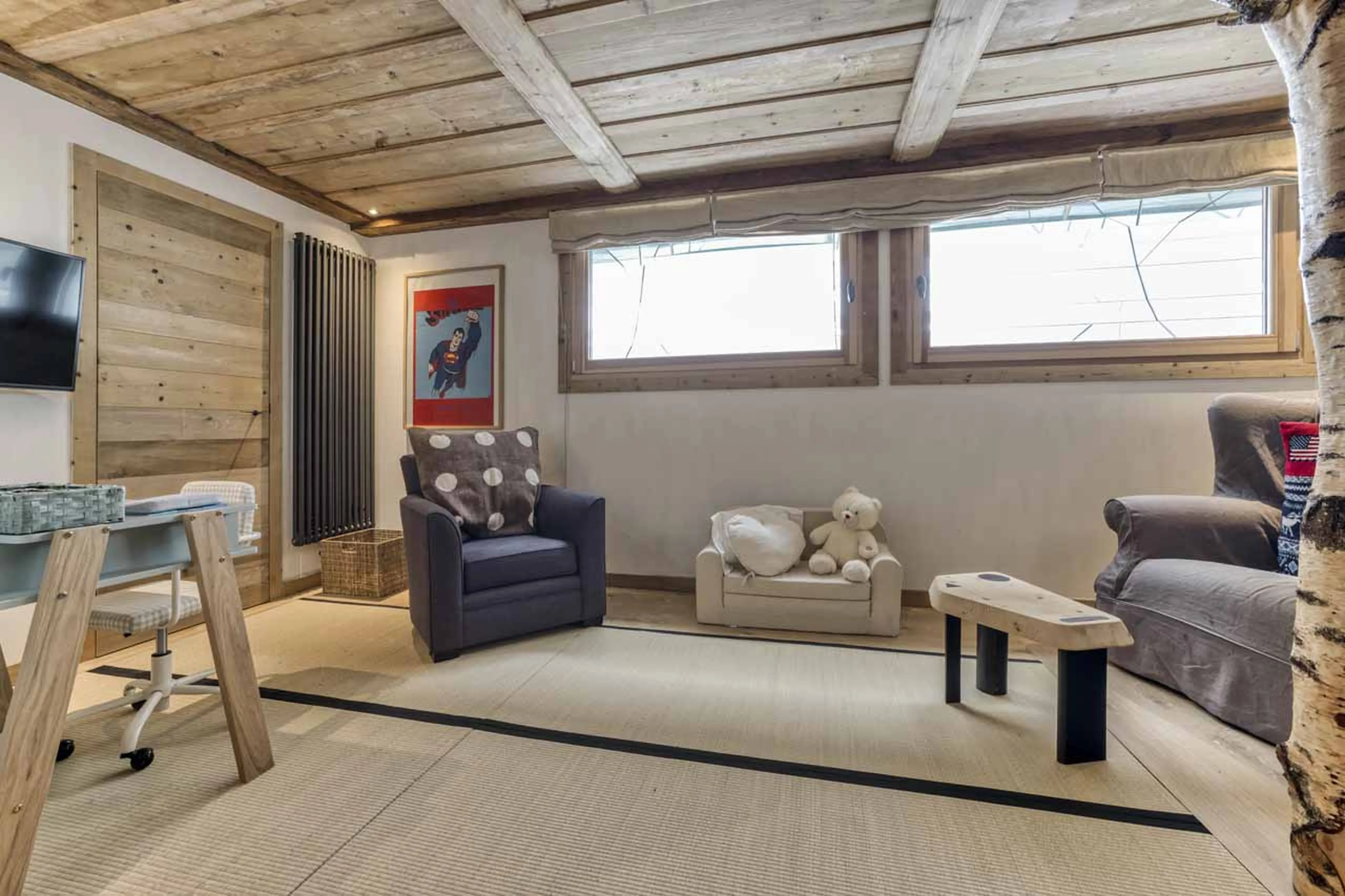 Bedroom 7 childrens' area at Chalet Tao in Megeve