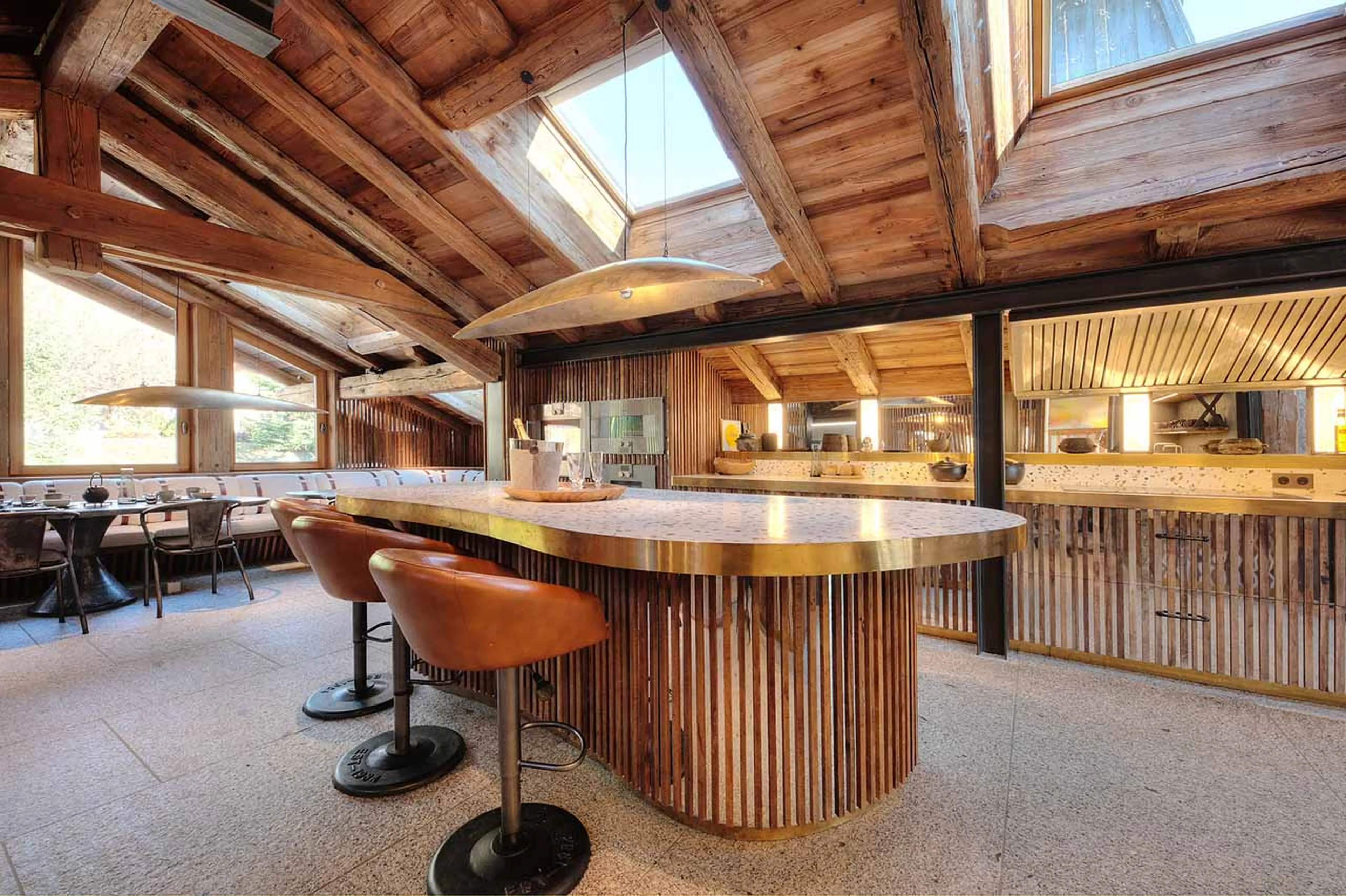 Kitchen at Chalet Tao in Megeve