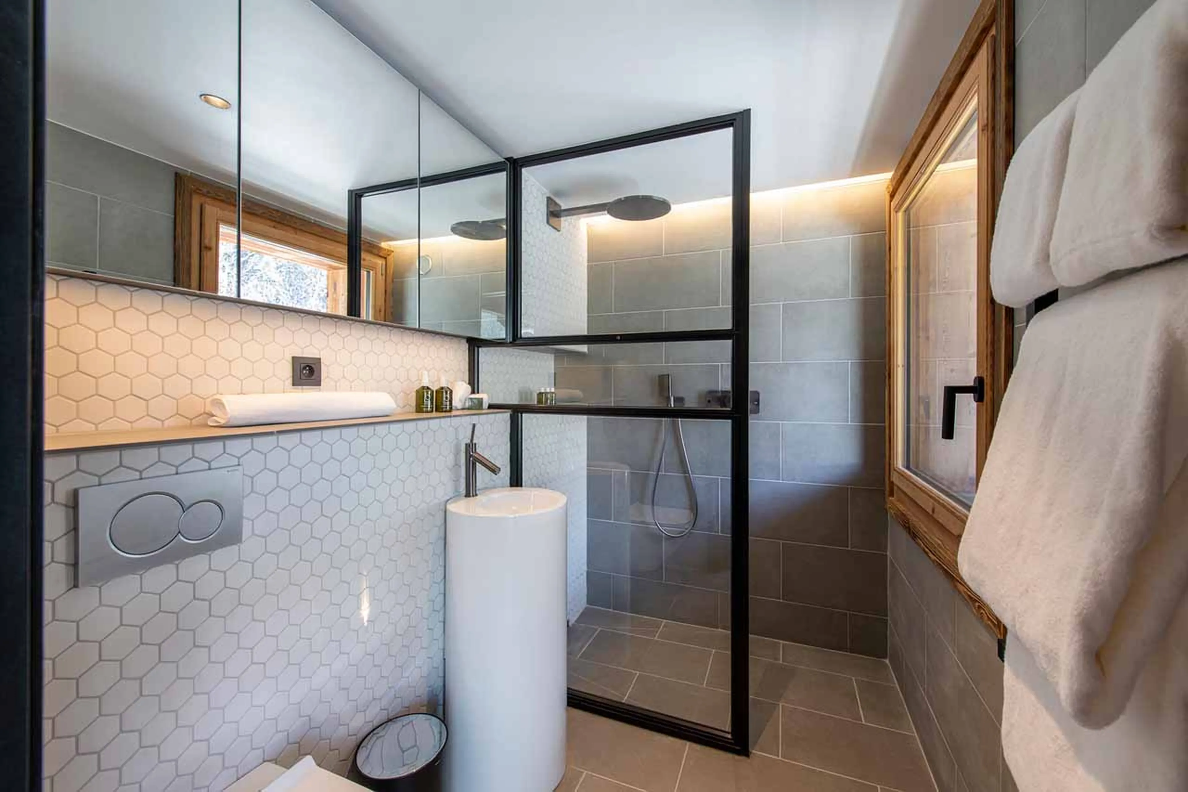 Shower room four at Chalet Tataali in Morzine