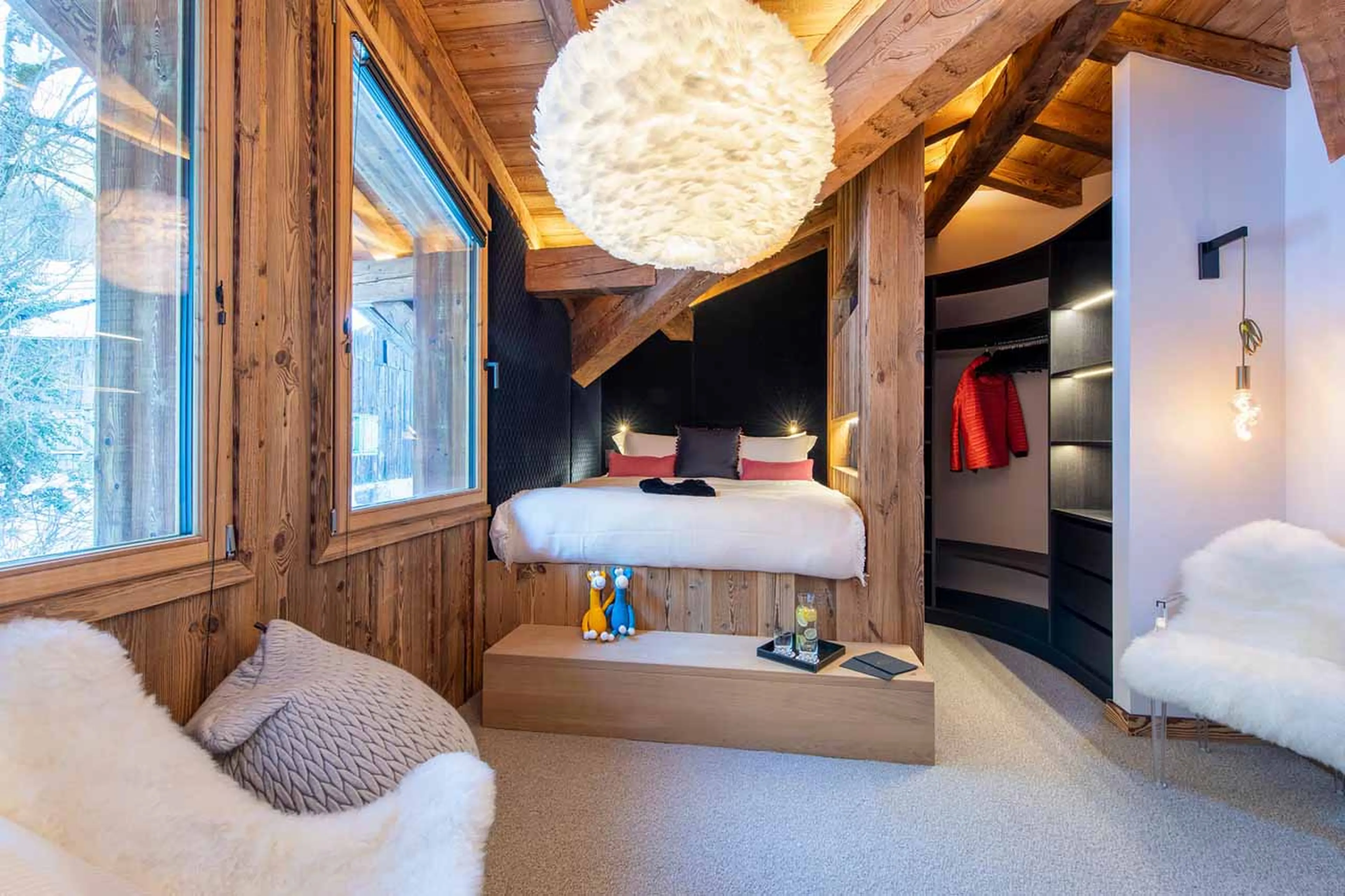Bedroom six at Chalet Tataali in Morzine