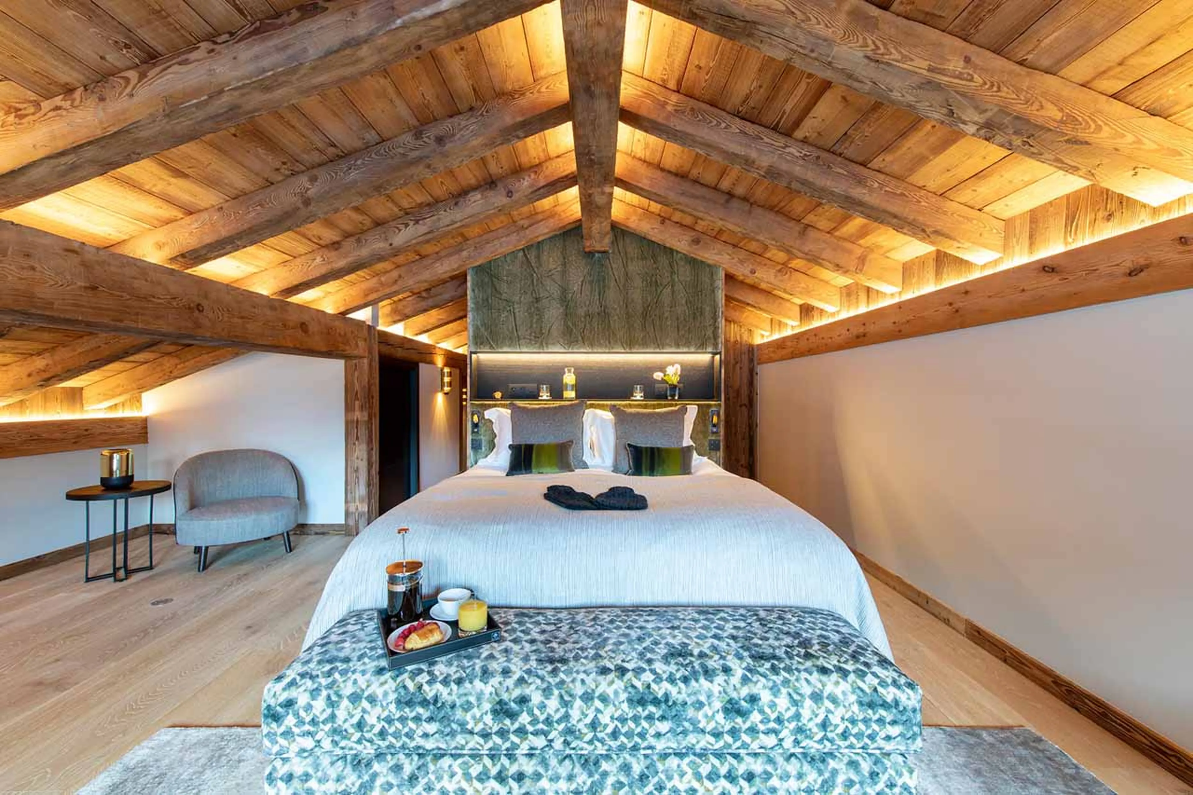 Master suite at Chalet Tataali in Morzine