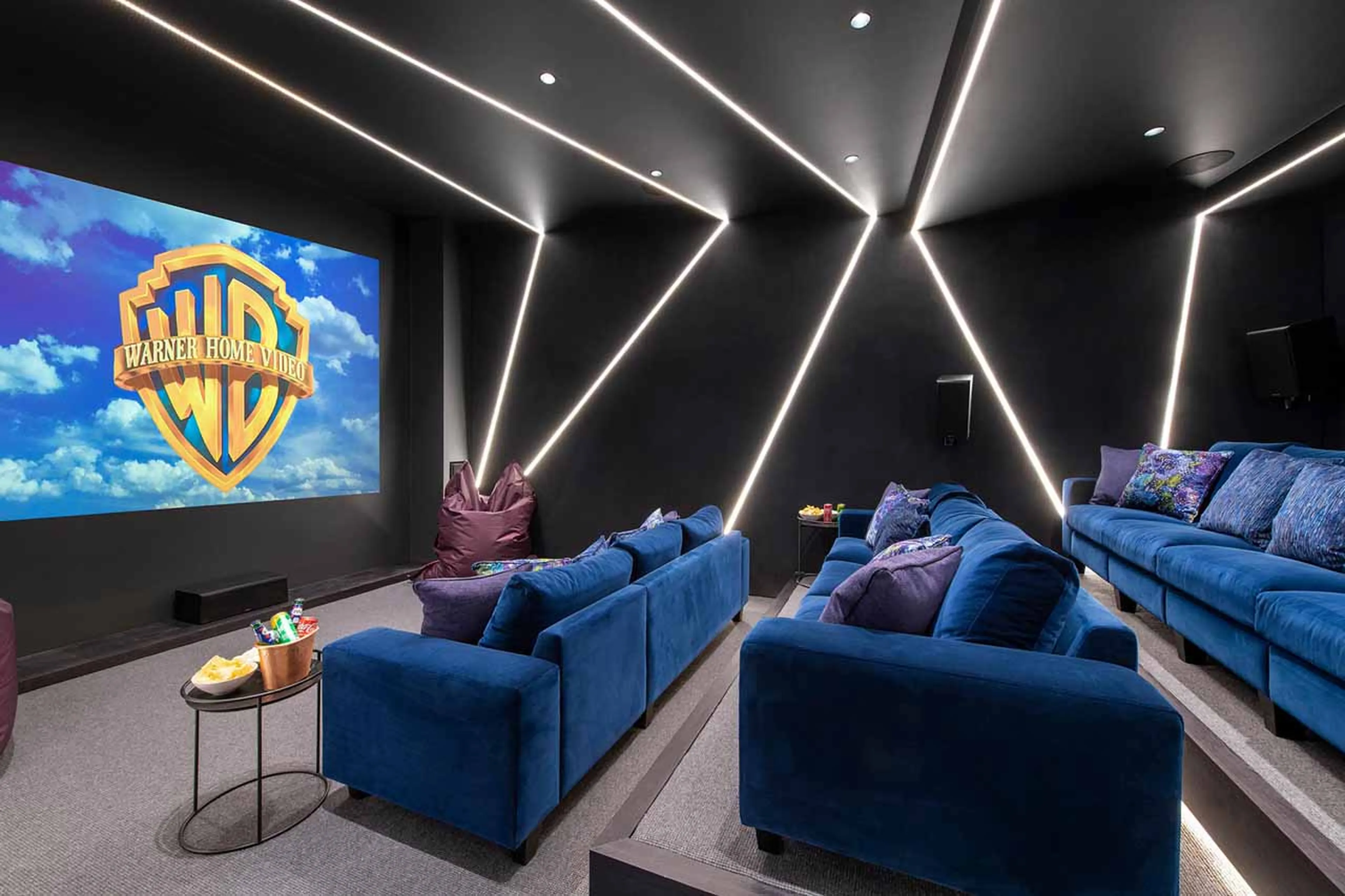 Cinema room at Chalet Tataali in Morzine