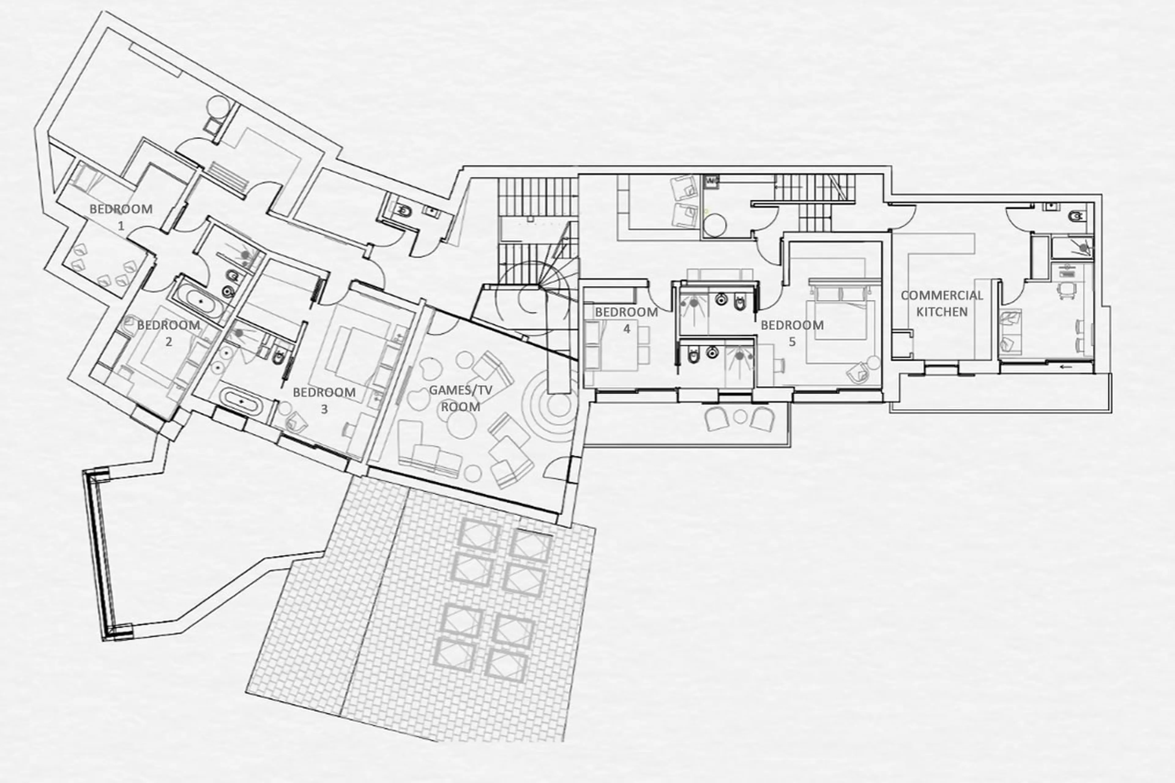 Level 0 floor plan of Chalet Tataali in Morzine