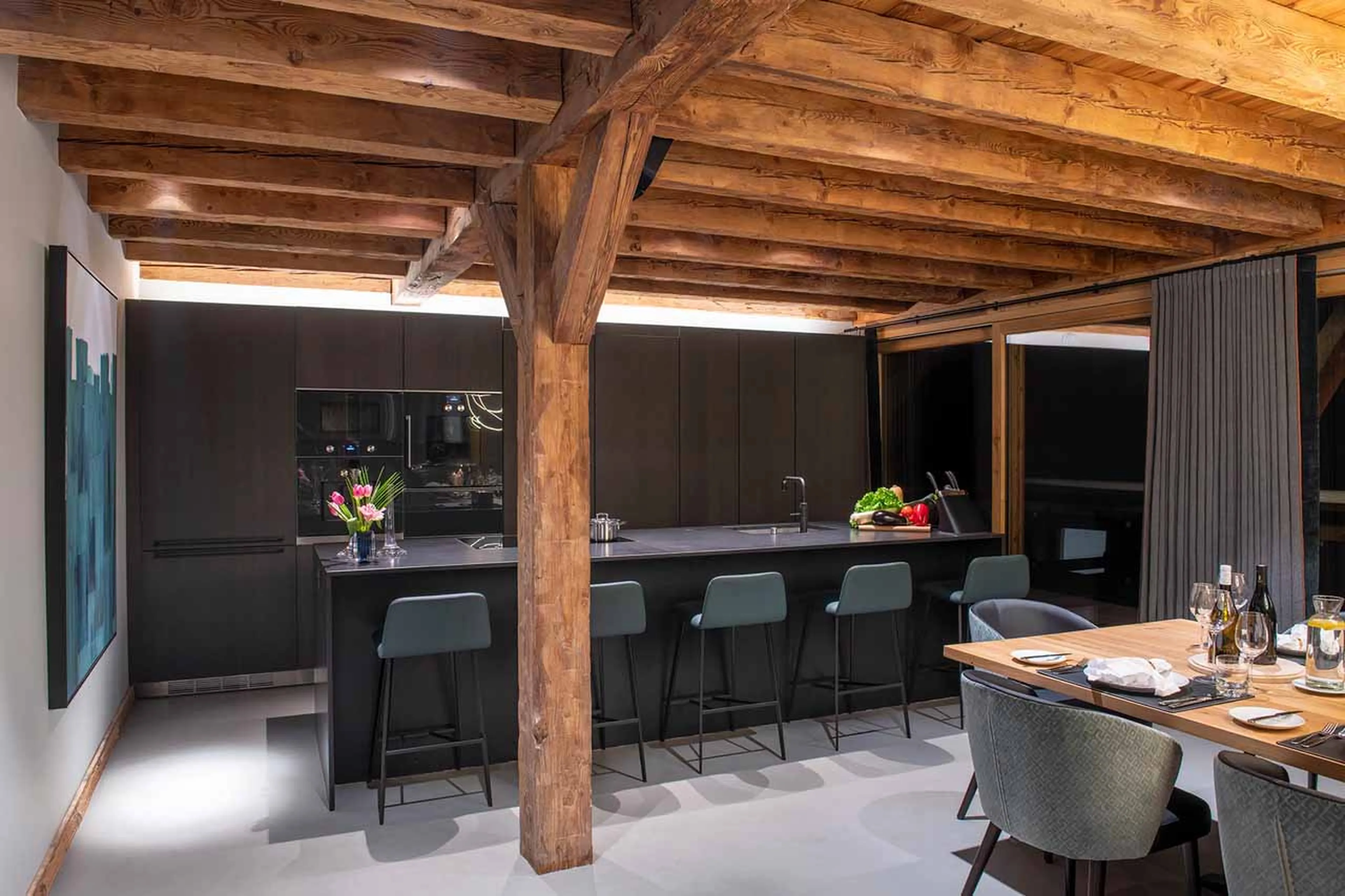 Kitchen at Chalet Tataali in Morzine