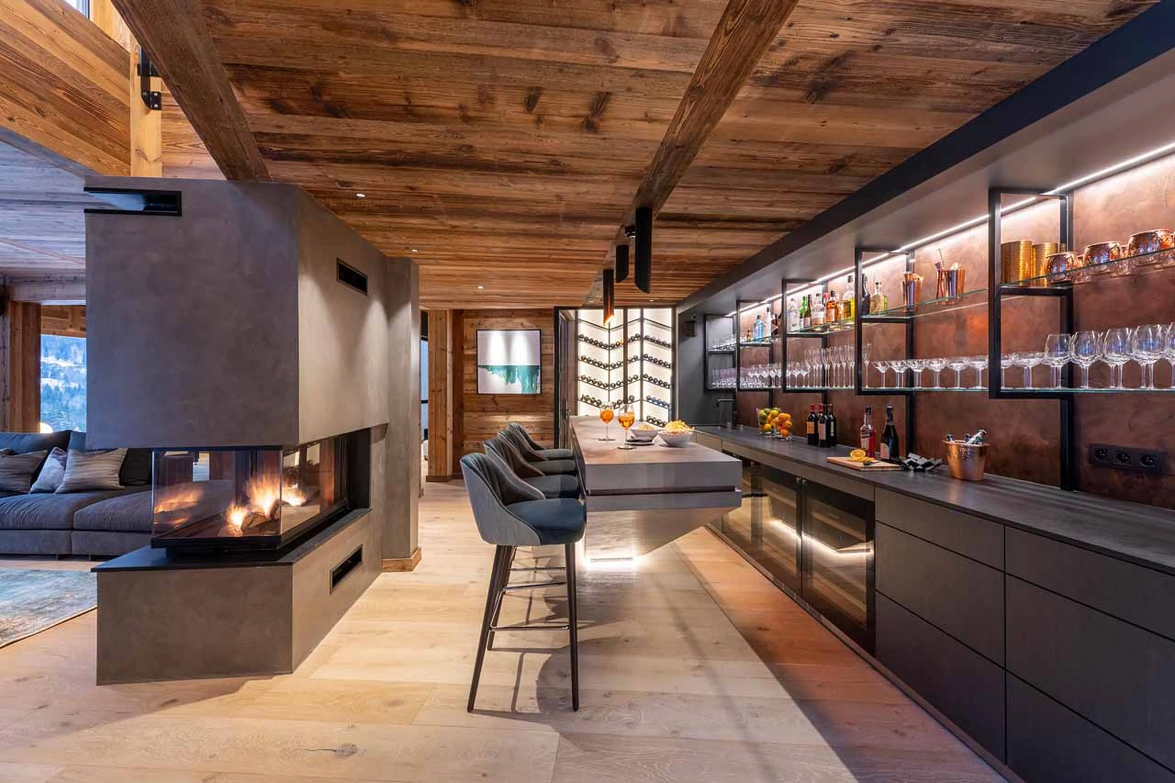 Bar at Chalet Tataali in Morzine