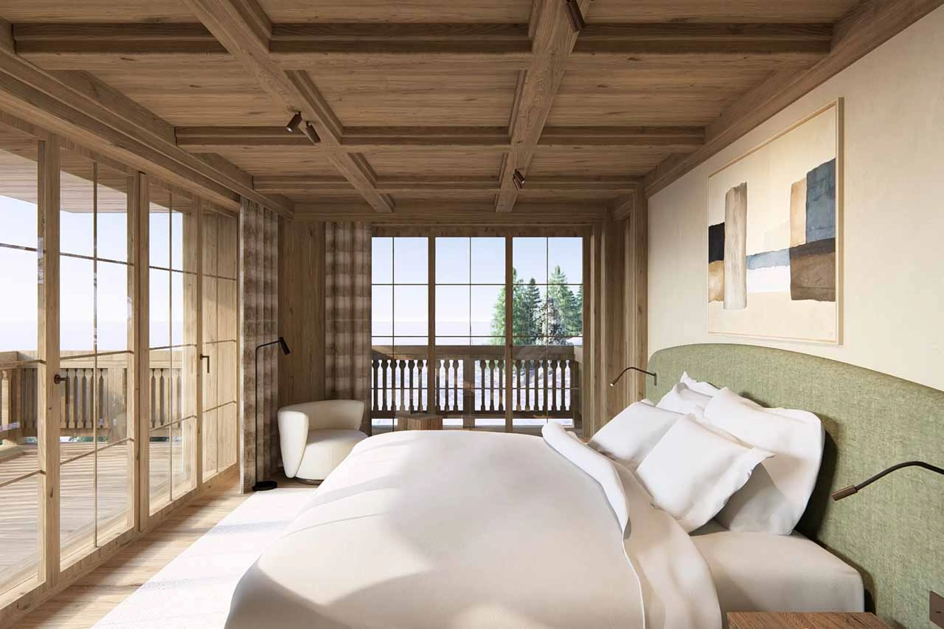 Bedroom 5 at Chalet Tchadar in Courchevel 1850