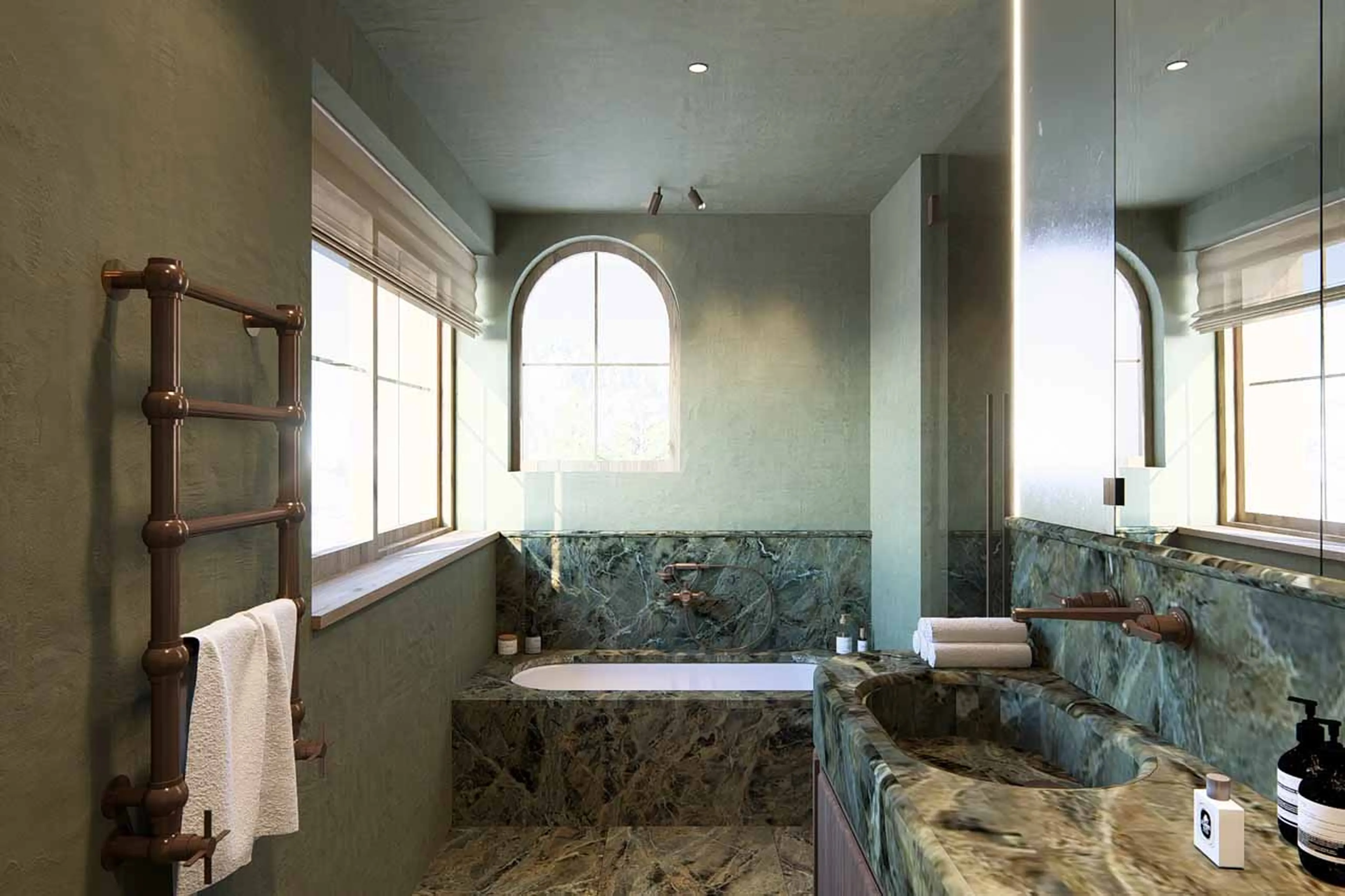 Bedroom 5 en-suite at Chalet Tchadar in Courchevel 1850