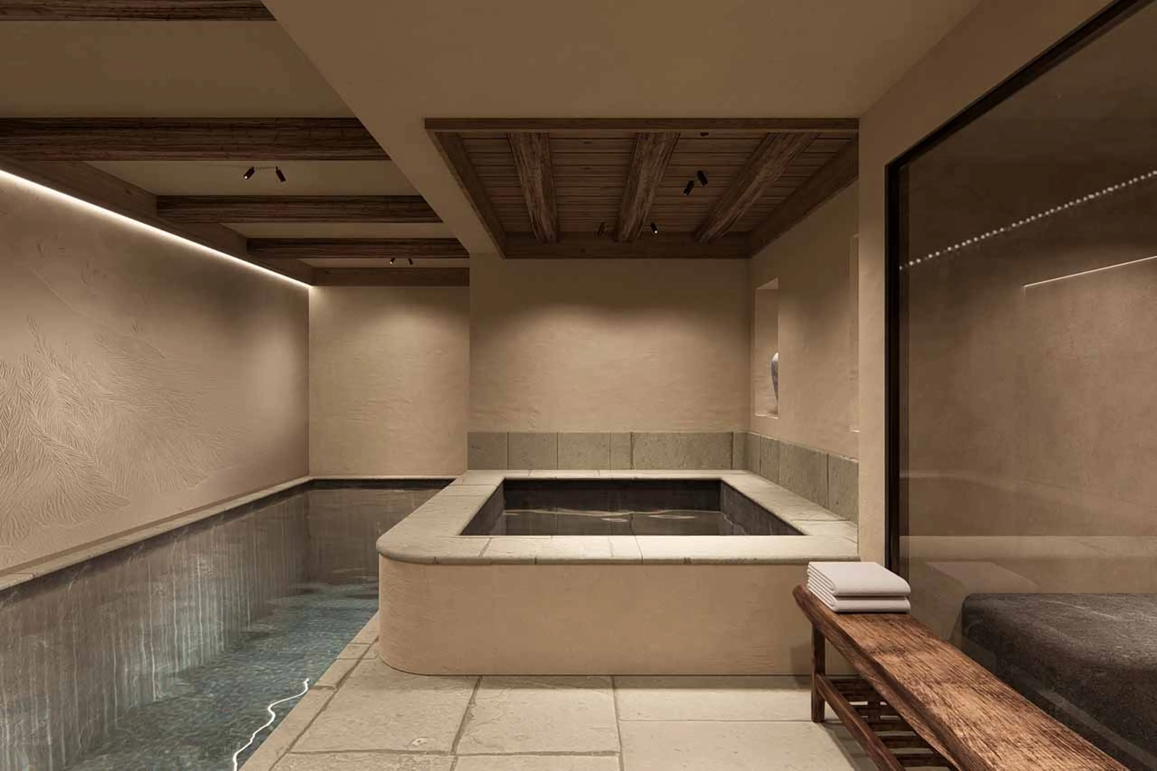 Spa hot tub at Chalet Tchadar in Courchevel 1850