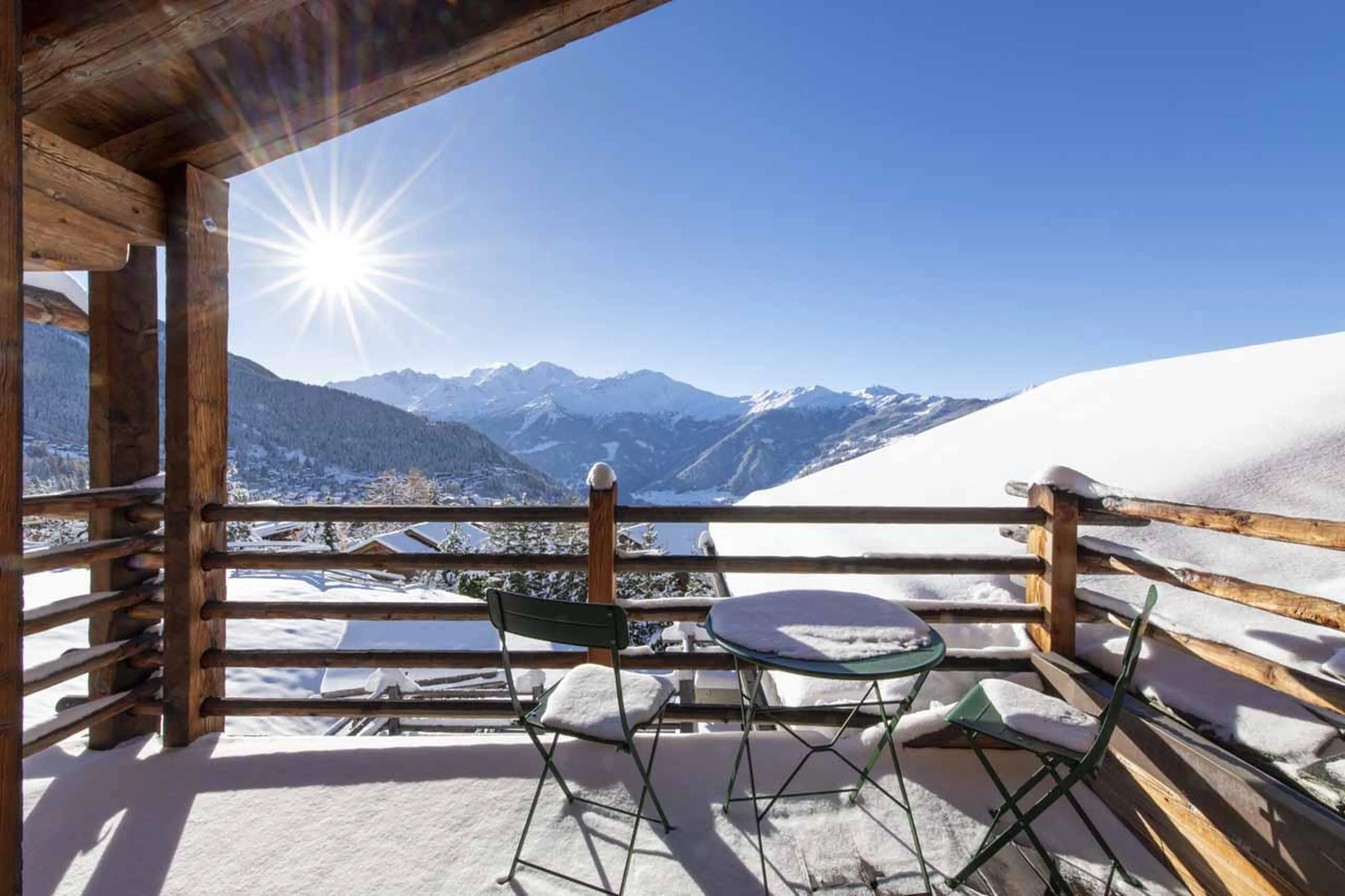 Balcony at Chalet Teredo in Verbier