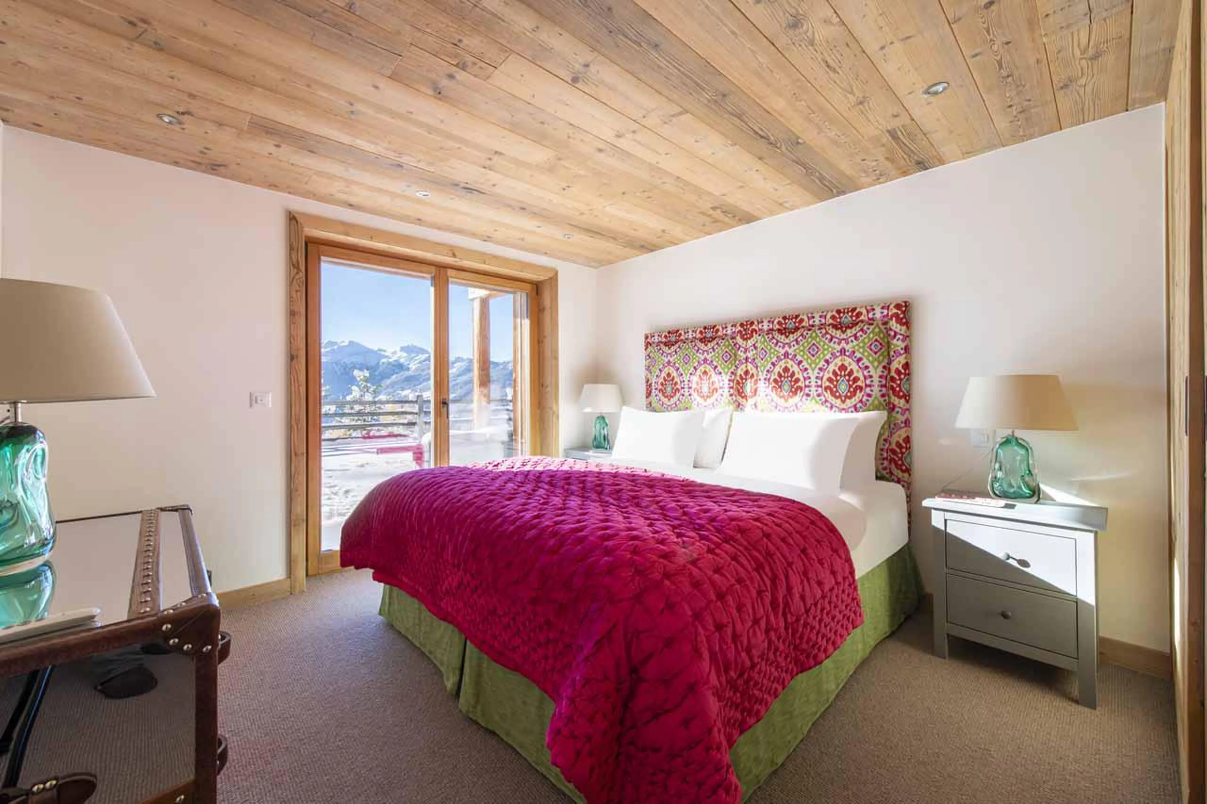 Bedroom two at Chalet Teredo in Verbier