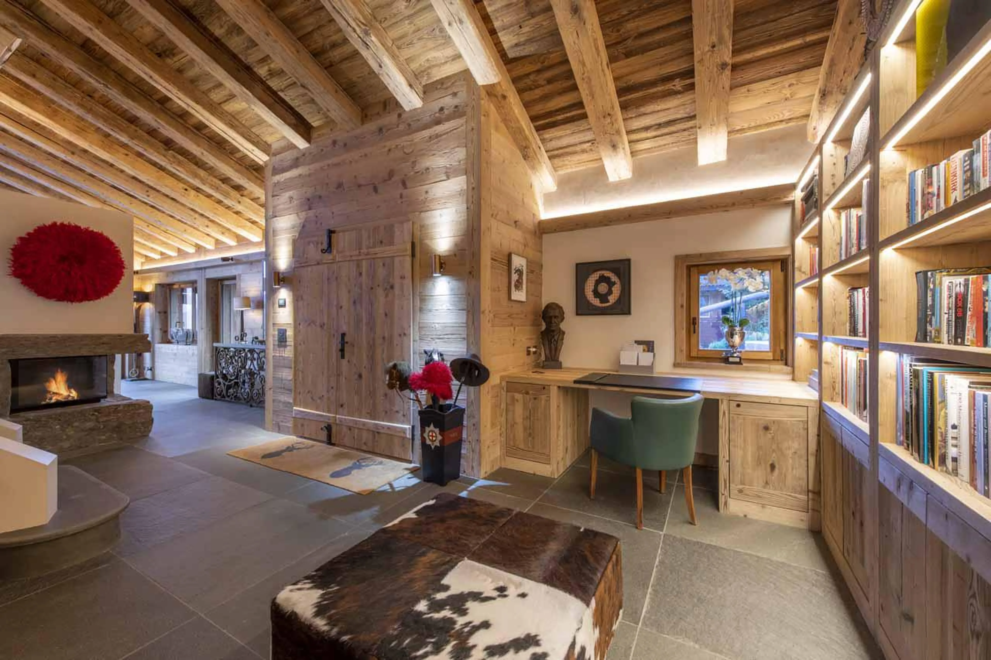 Entrance hall at Chalet Teredo in Verbier