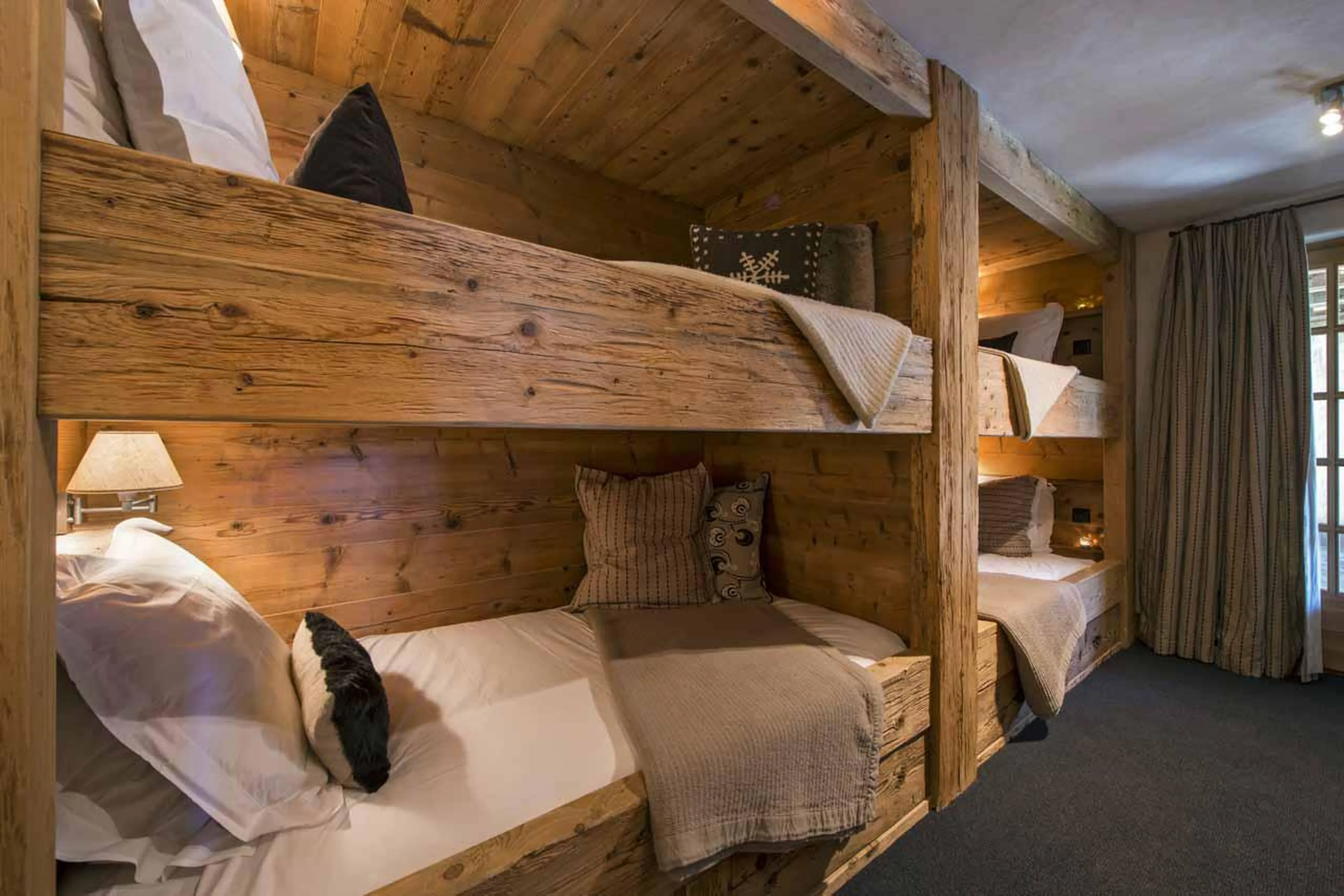 Bedroom four at Chalet Tesseln in Verbier