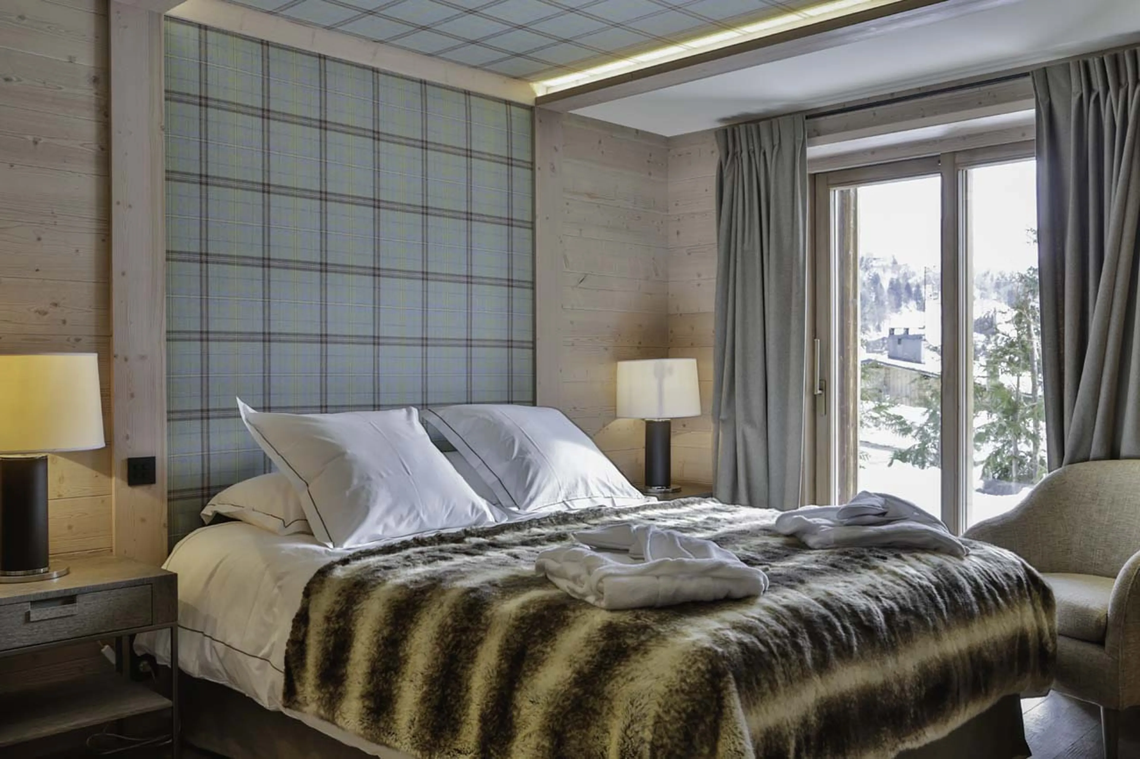 Bedroom three at Chalet Thanasis in Megeve