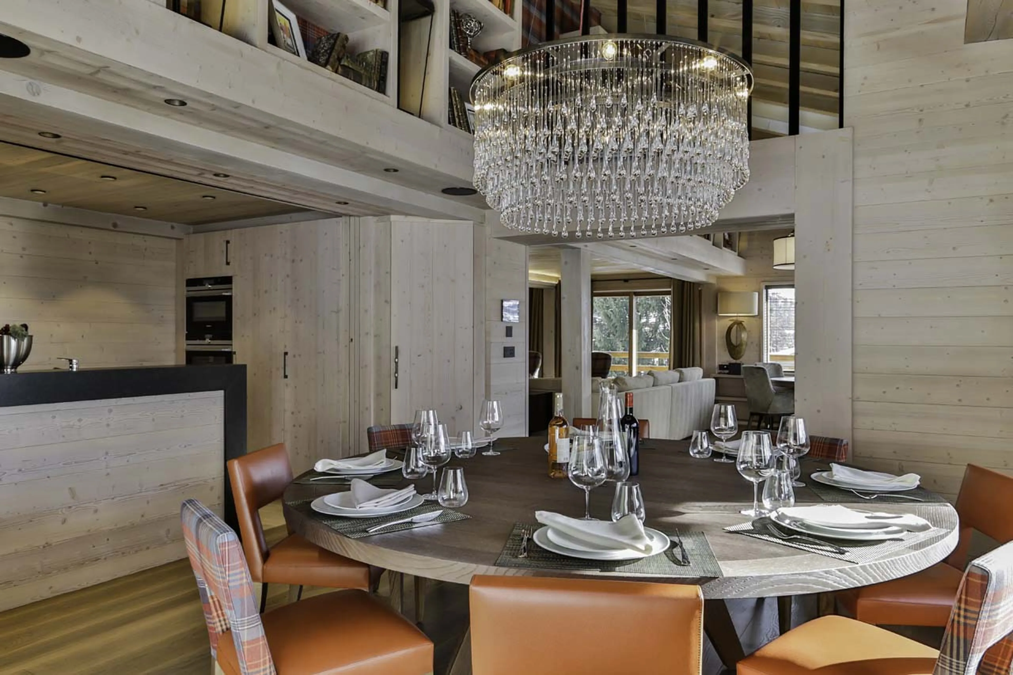 Dining room in Chalet Thanasis in Megeve