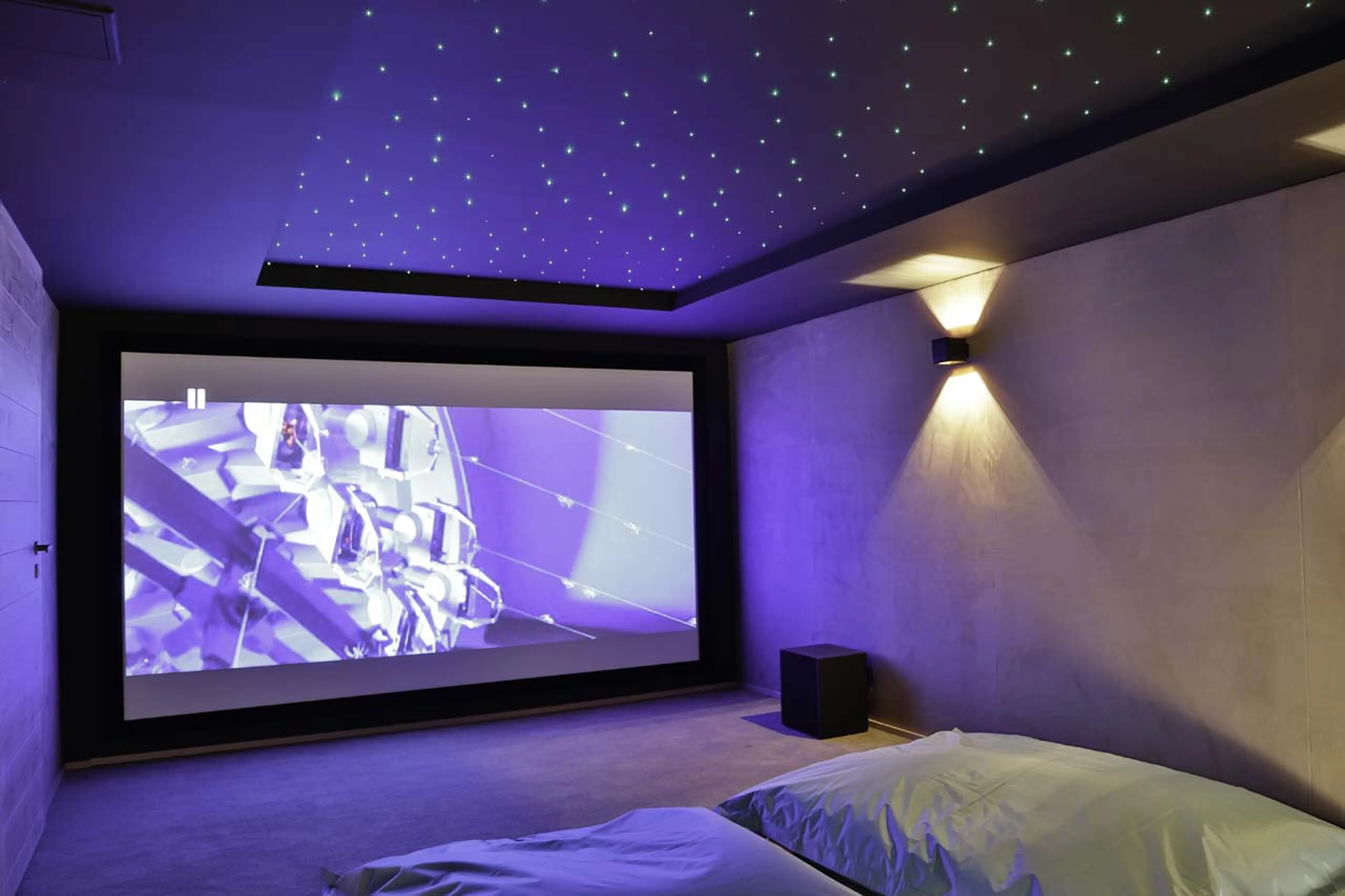 Cinema room in Chalet Thanasis in Megeve