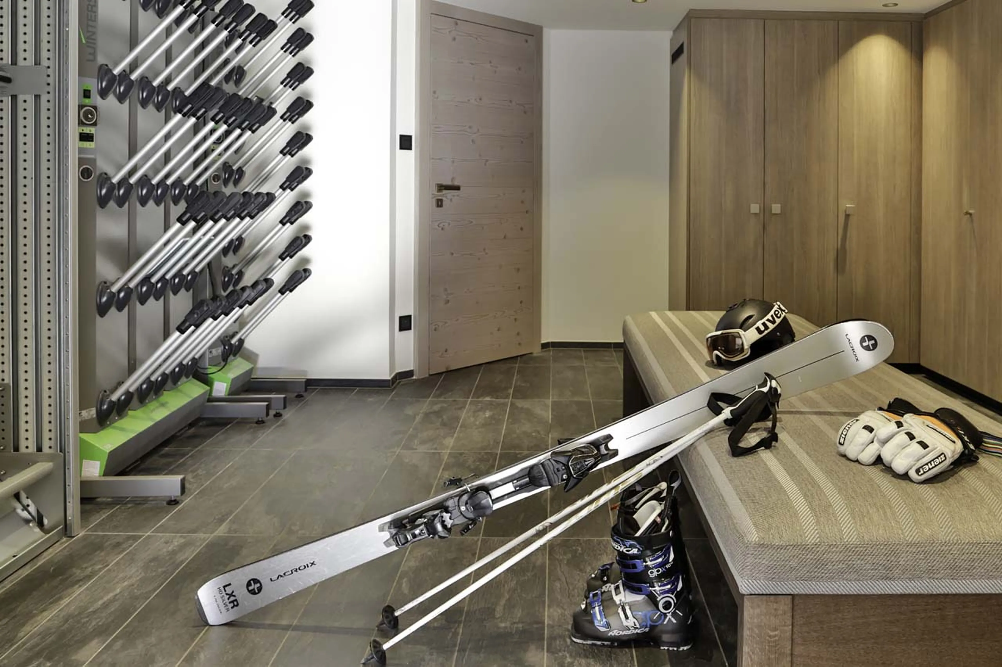 Ski room in Chalet Thanasis in Megeve