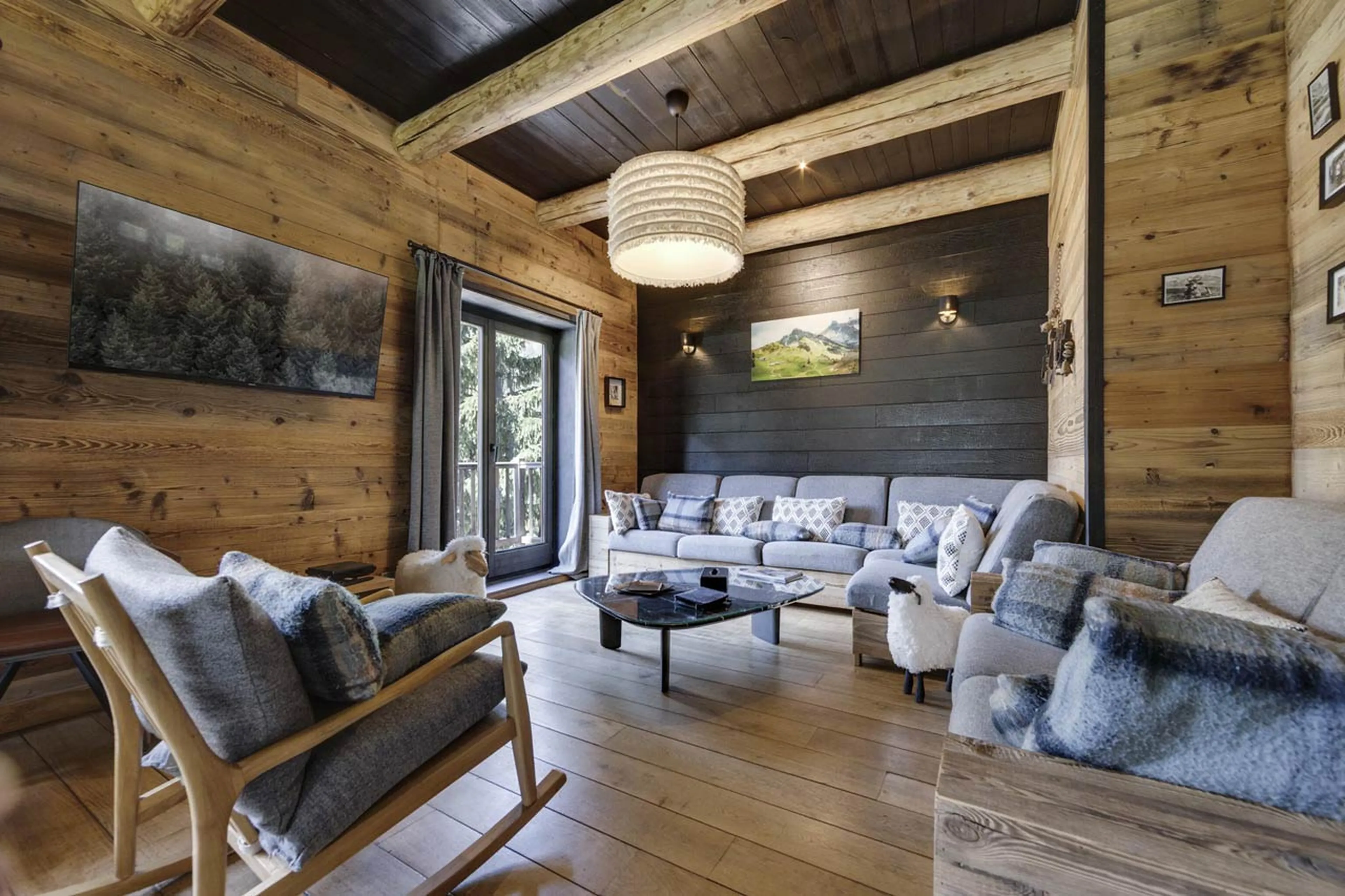 Living area at Chalet Thovex in Val d'Isere