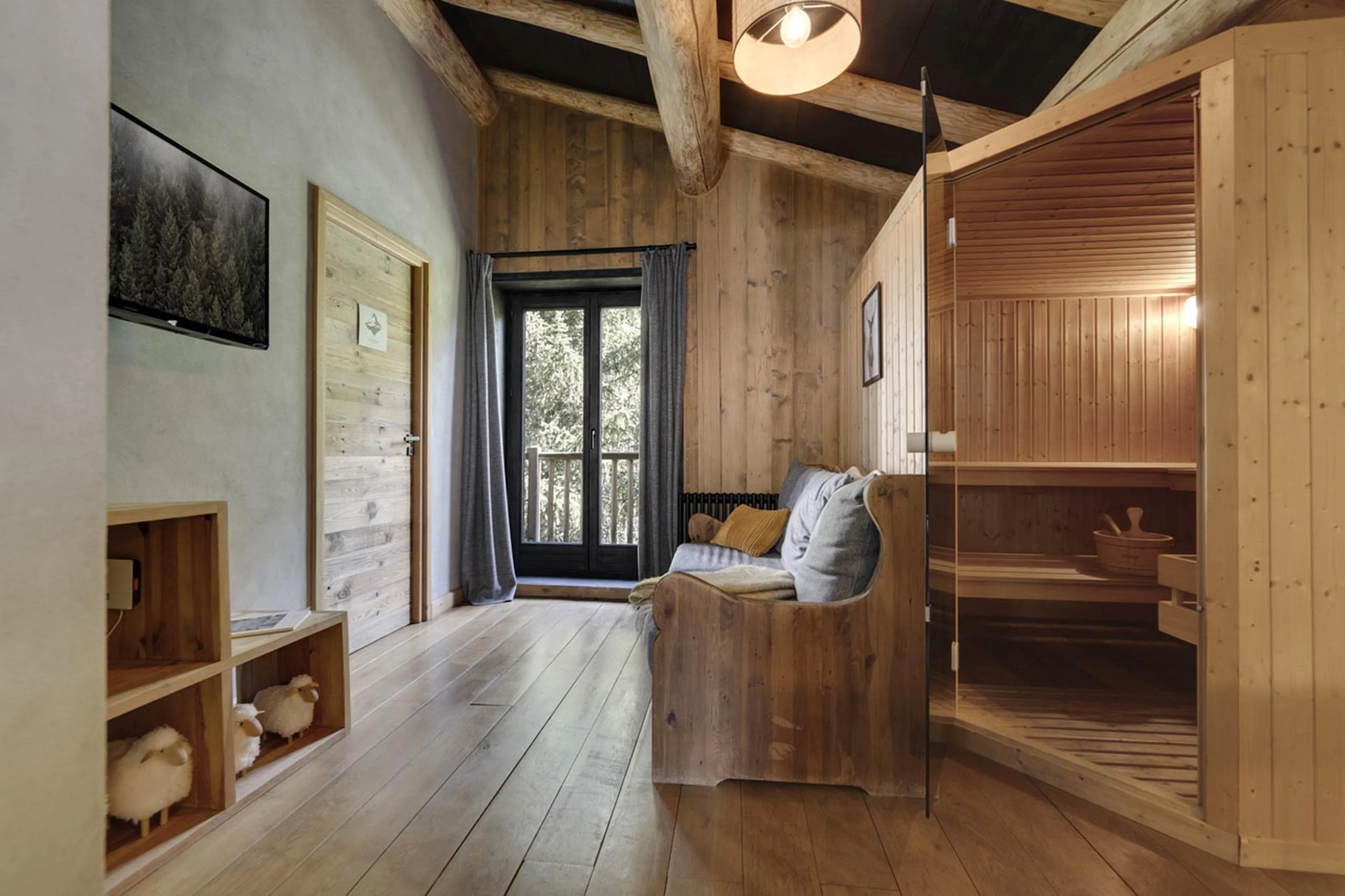 Relaxation area at Chalet Thovex in Val d'Isere