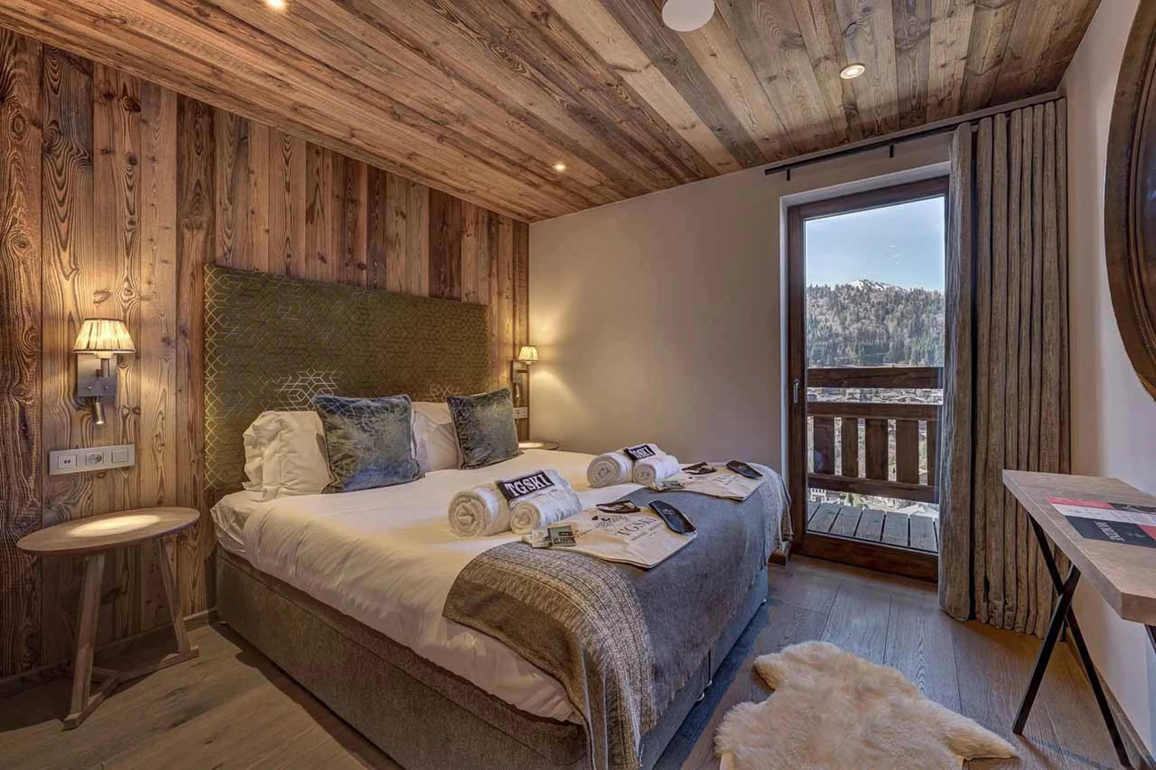Bedroom two at Chalet Three Bears in Morzine