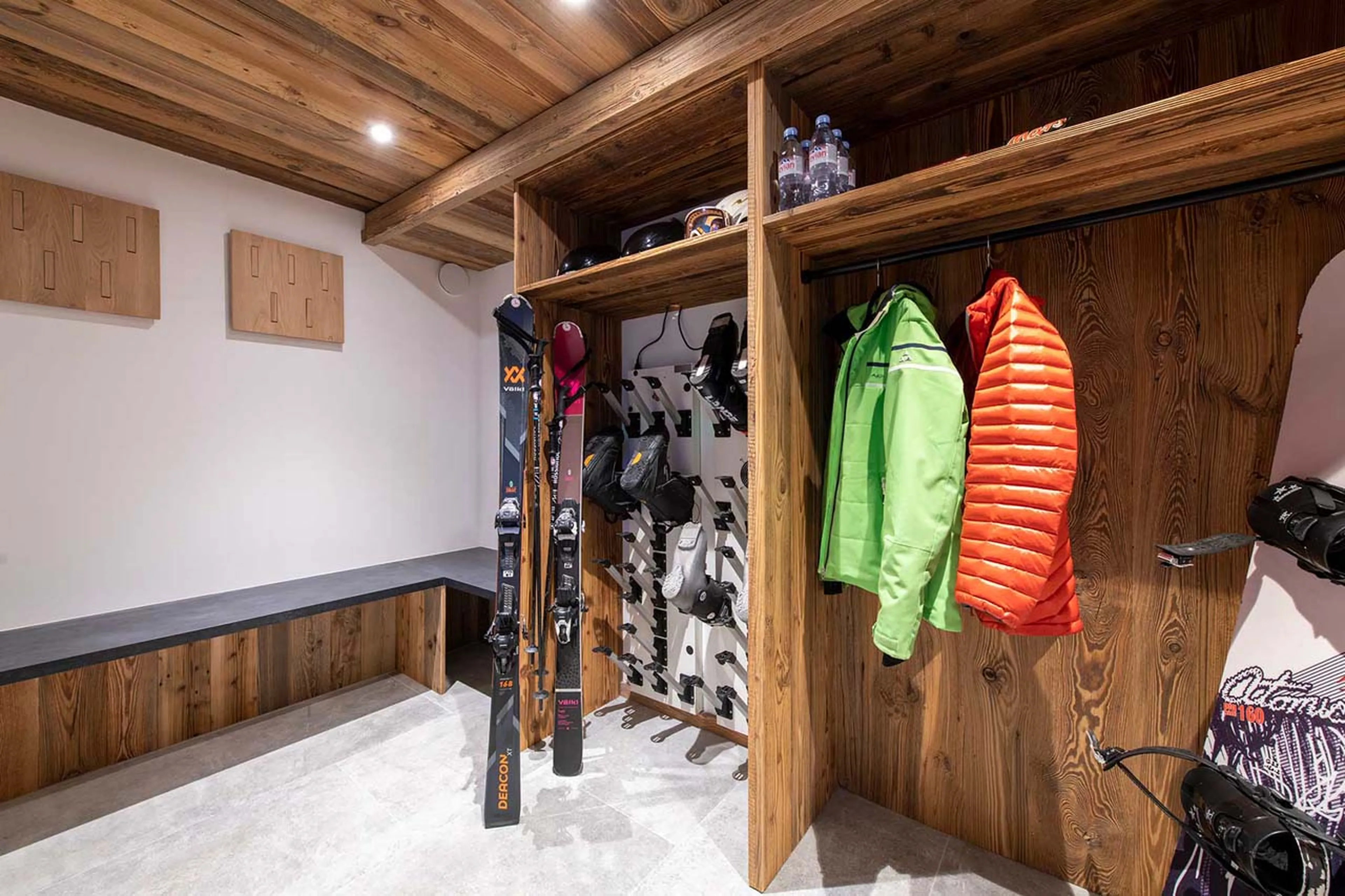 Ski room at Chalet Three Bears in Morzine