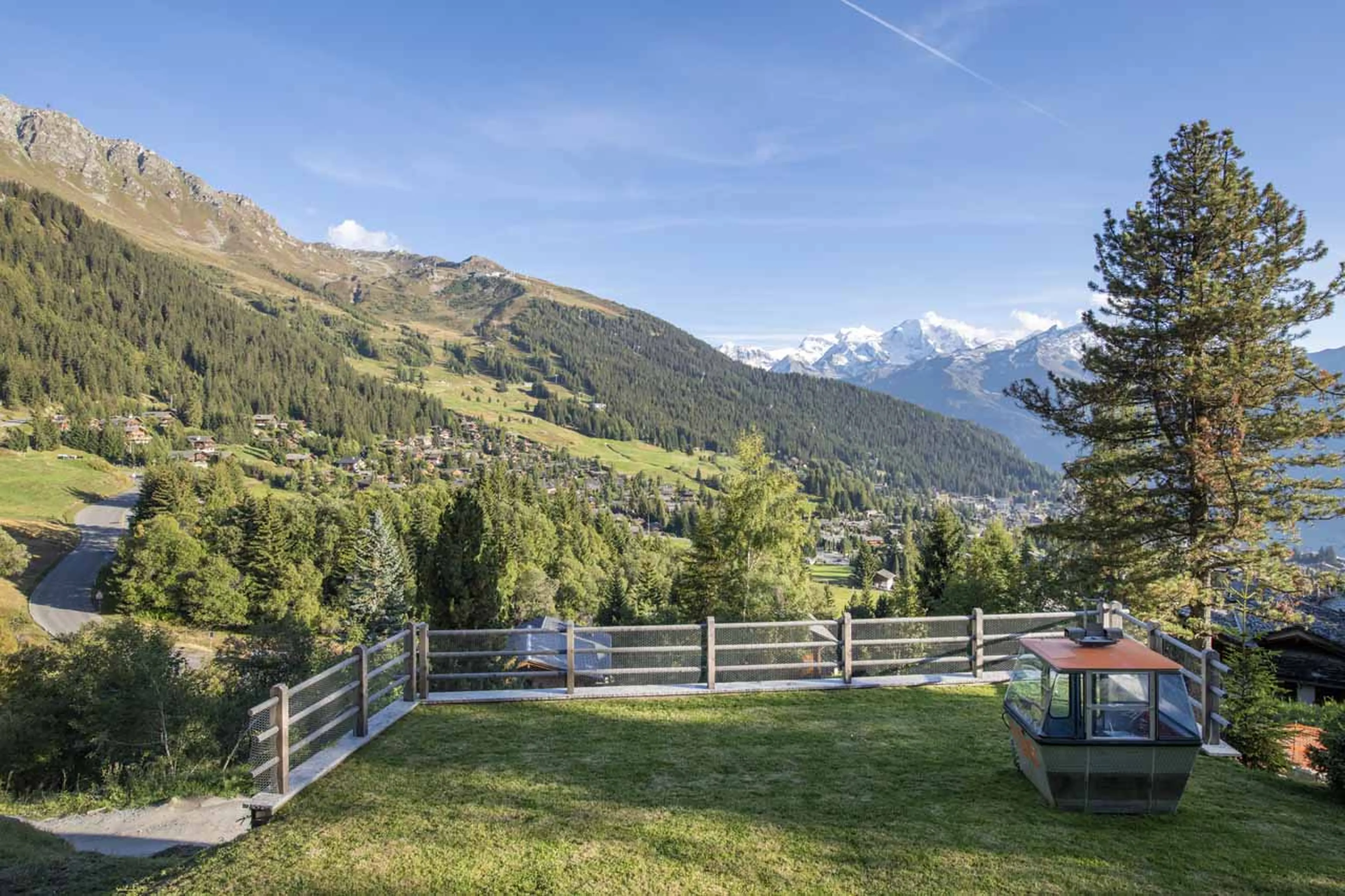 View from Chalet Tire Bouchon in Verbier