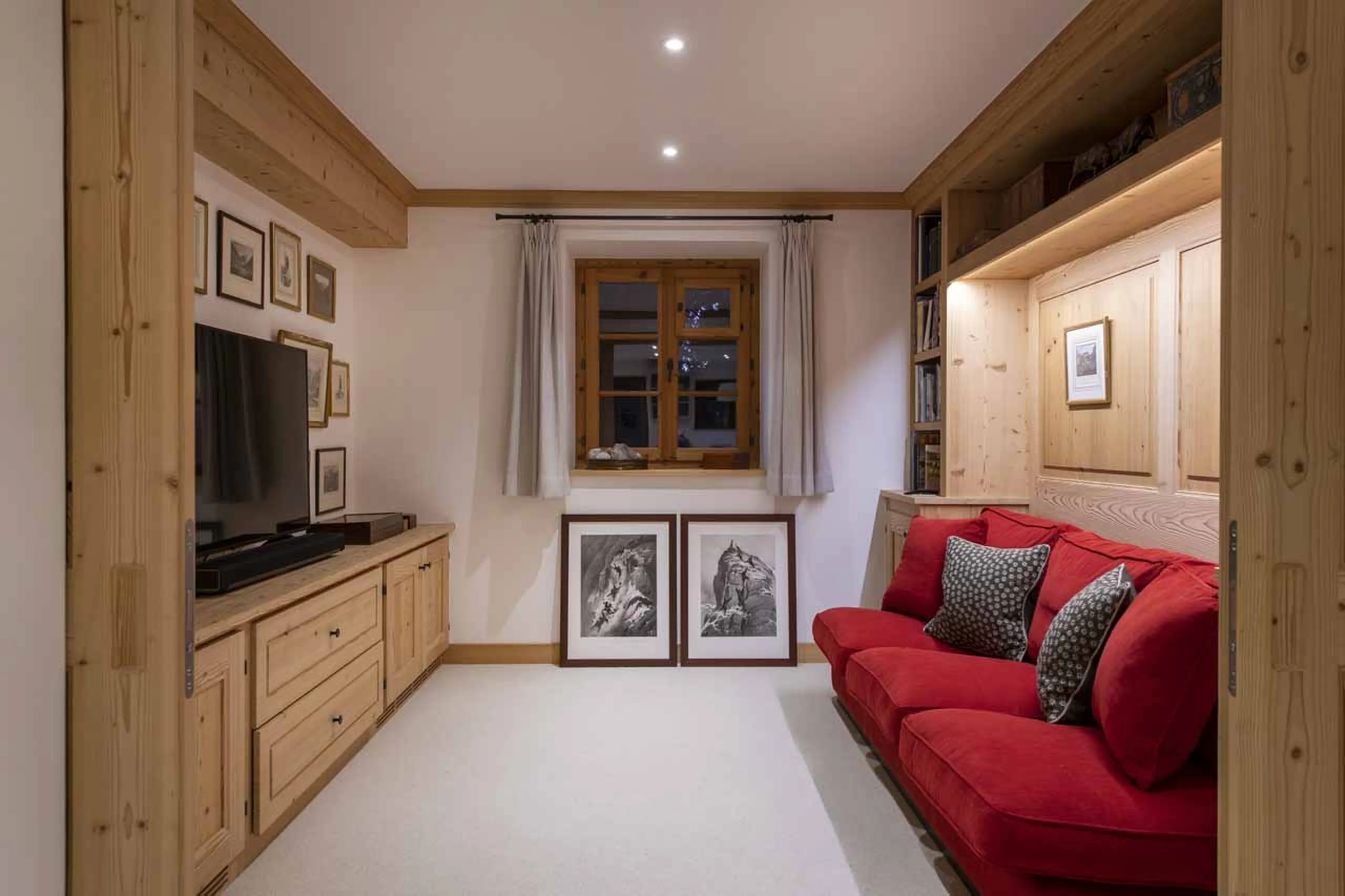 TV snug at Chalet Tire Bouchon in Verbier