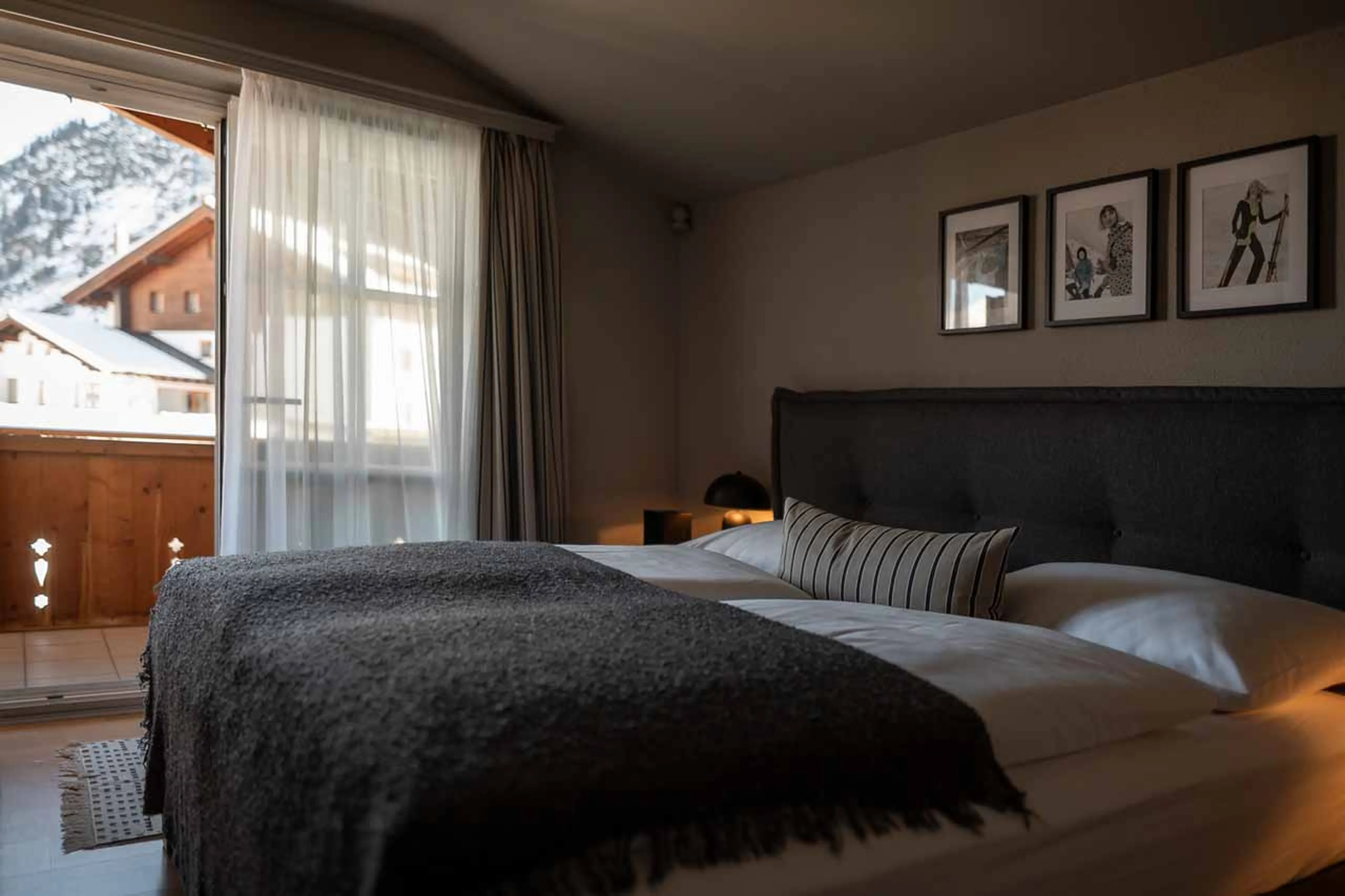 Bedroom three at Chalet Toda in Lech