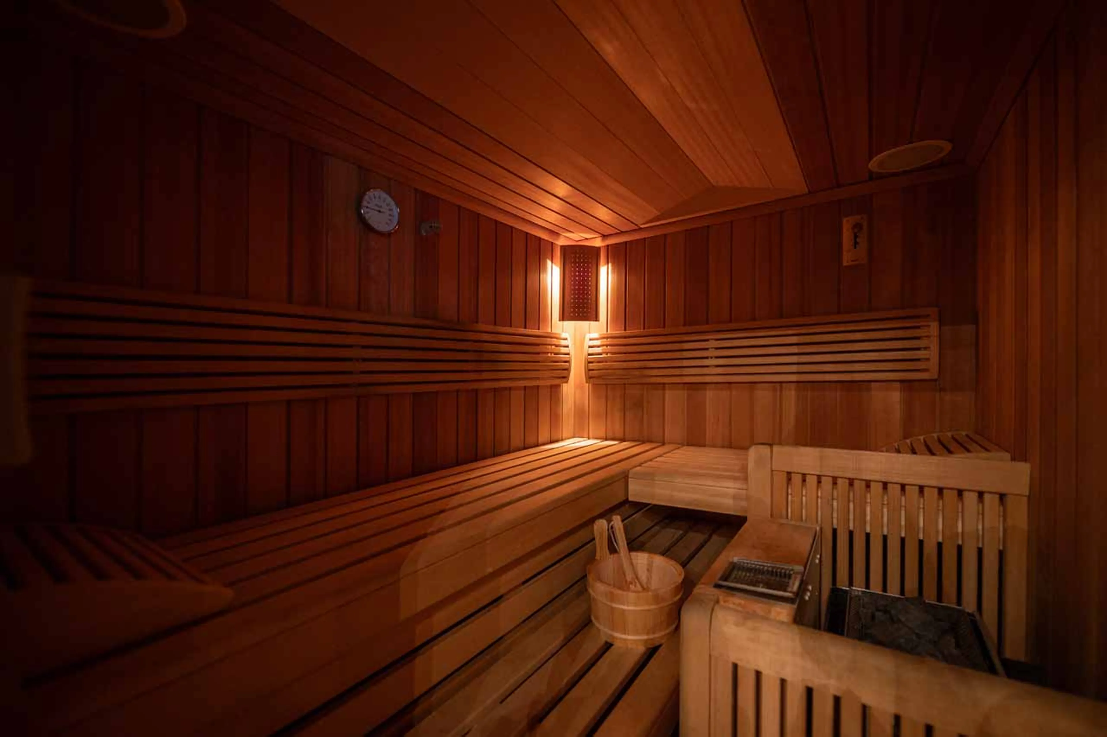 Bathroom sauna at Chalet Toda in Lech