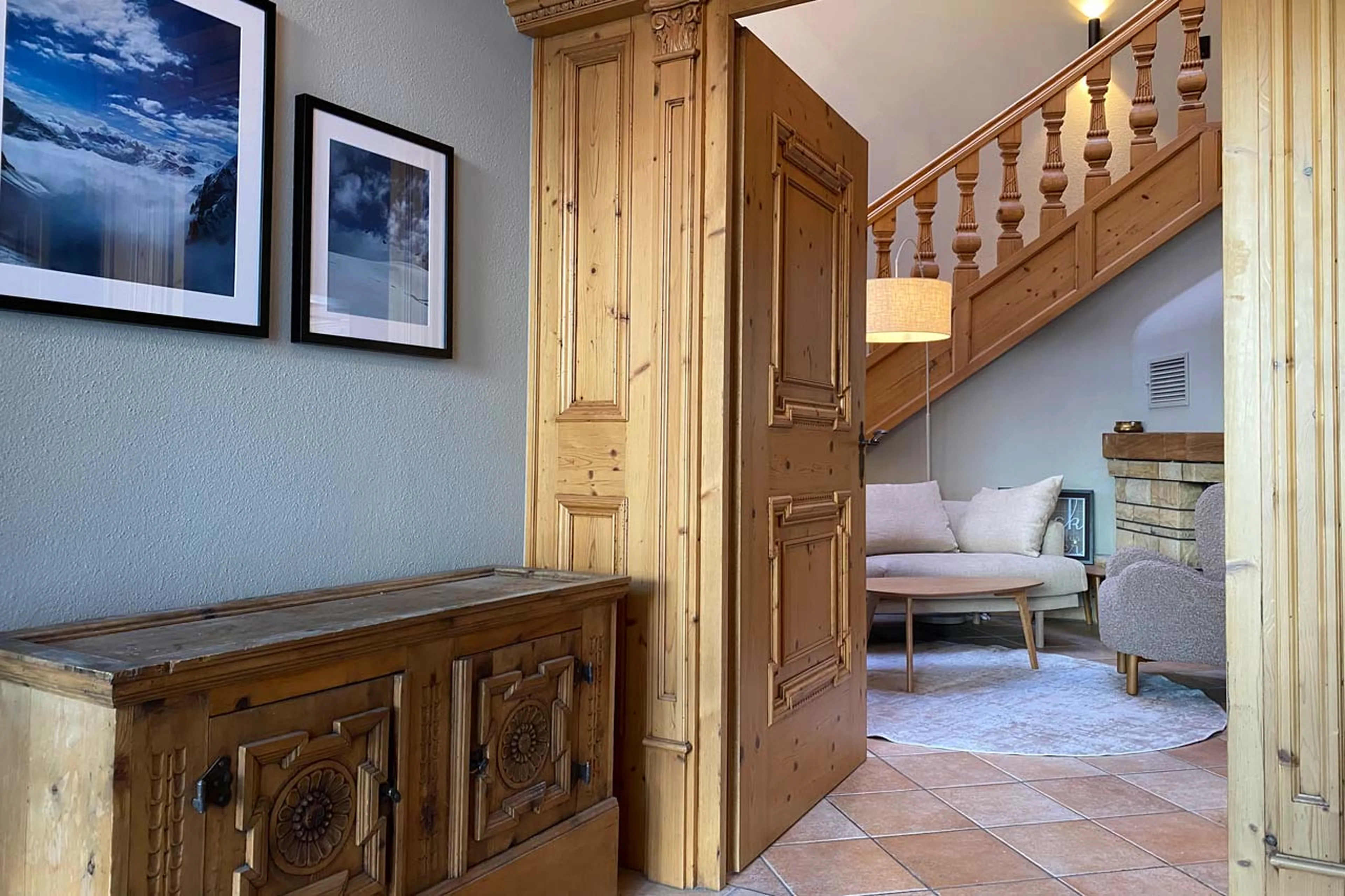 Entrance hall to Chalet Toda in Lech