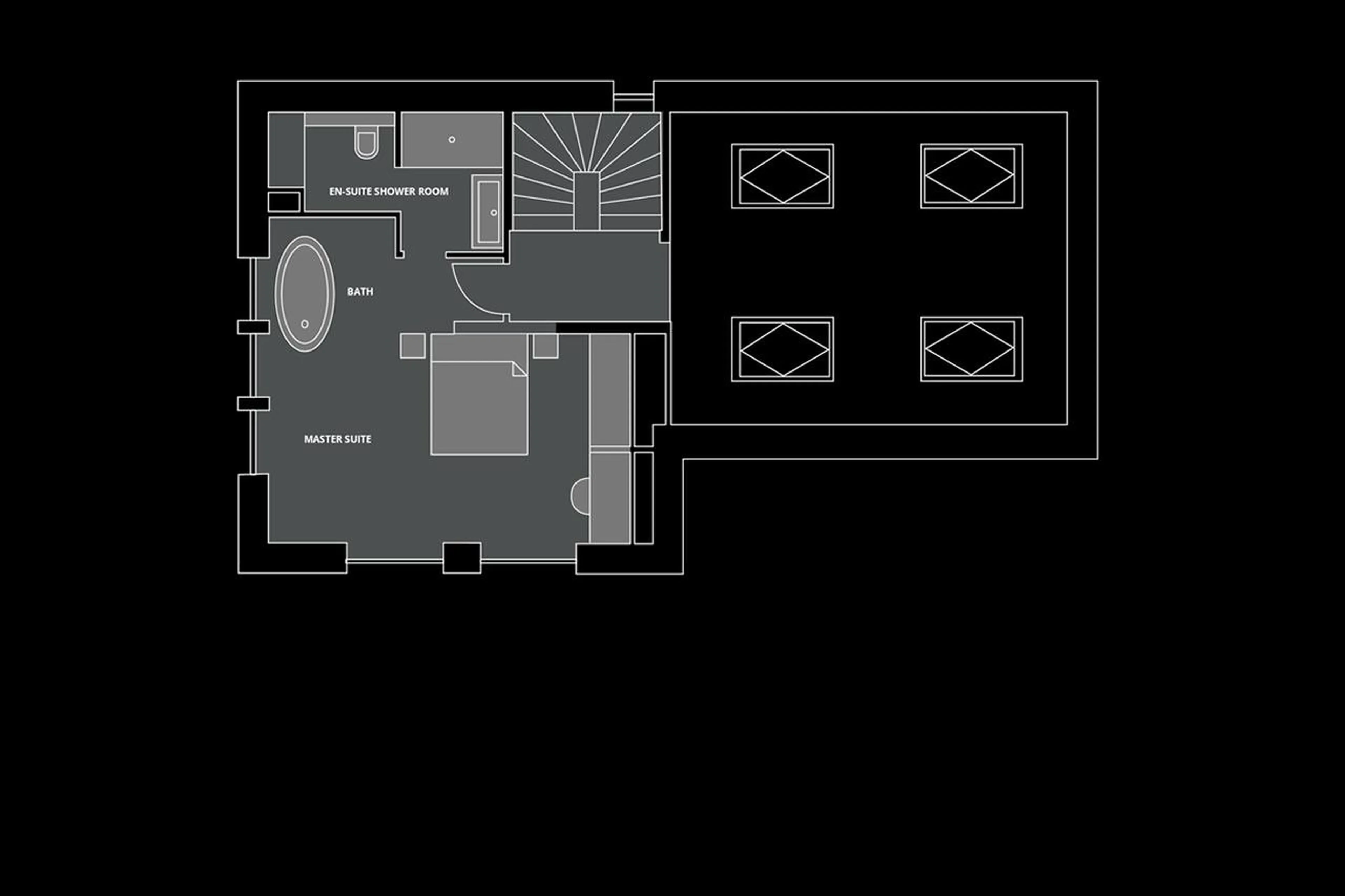 Level 4 floor plan of Chalet Tosca in Les Gets