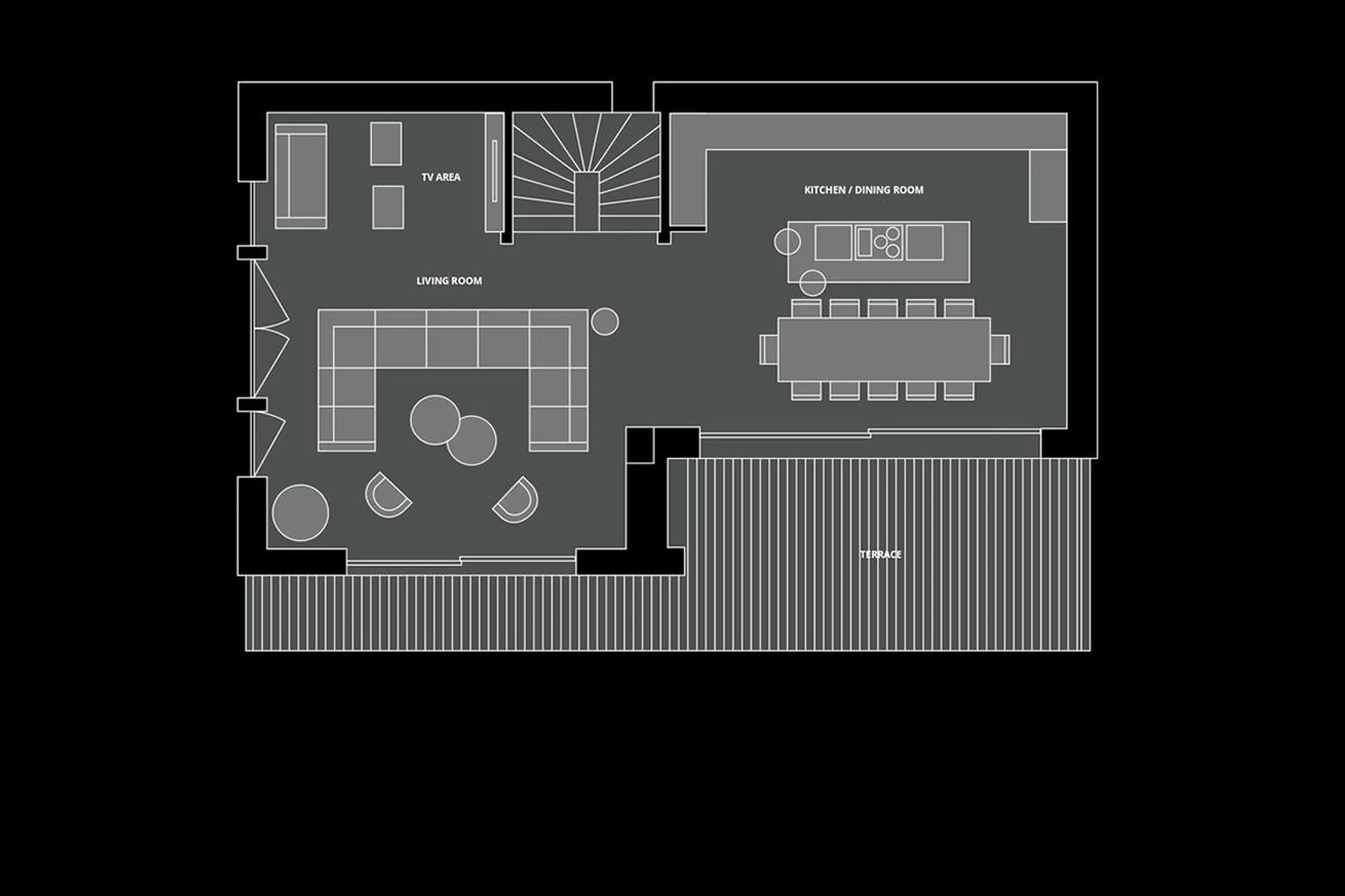 Level 3 floor plan of Chalet Tosca in Les Gets
