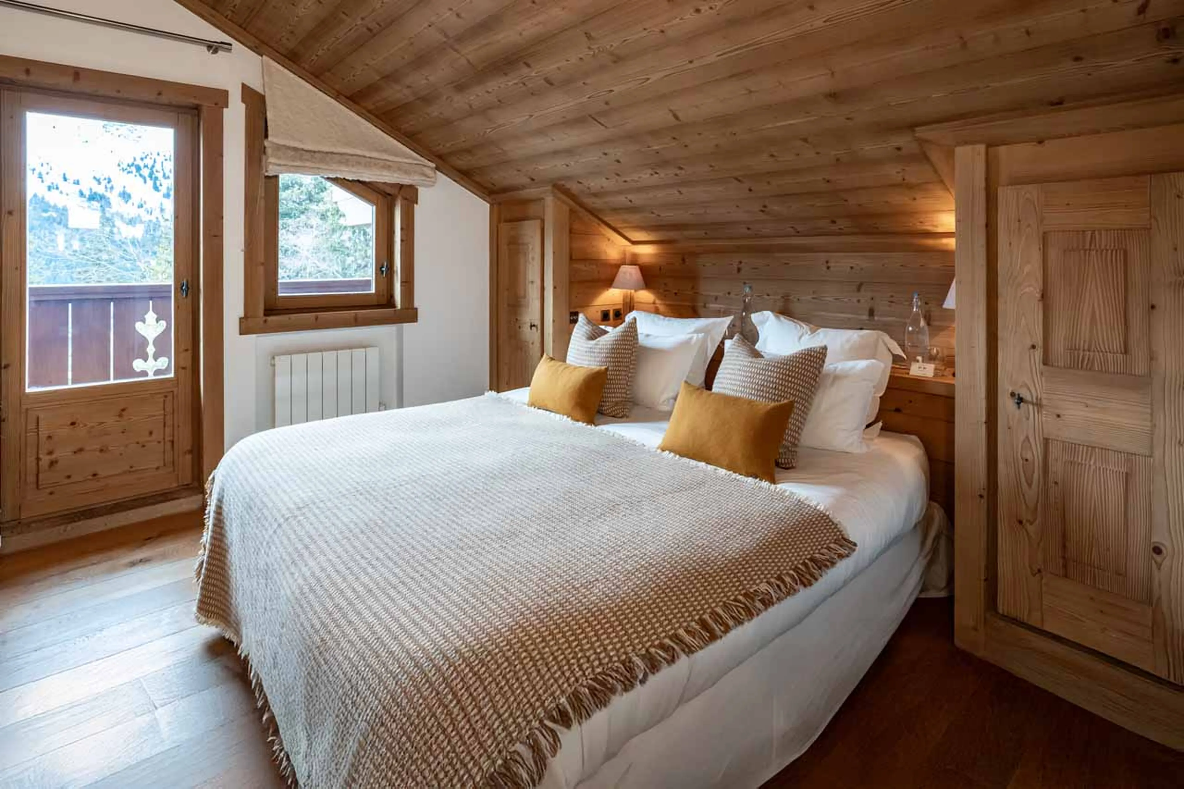 Bedroom two at Chalet Trois Ours in Meribel
