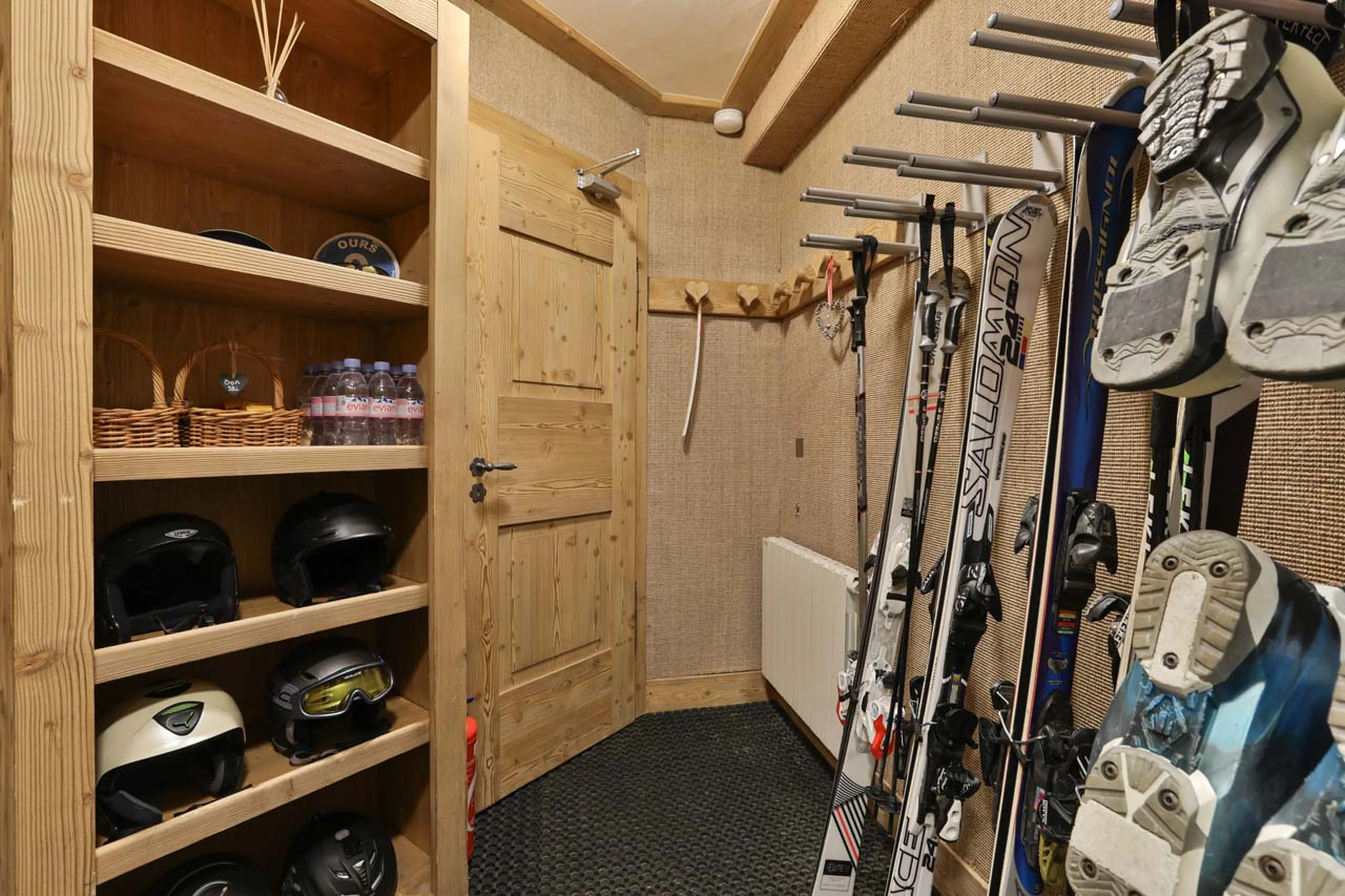 Ski room at Chalet Trois Ours in Meribel