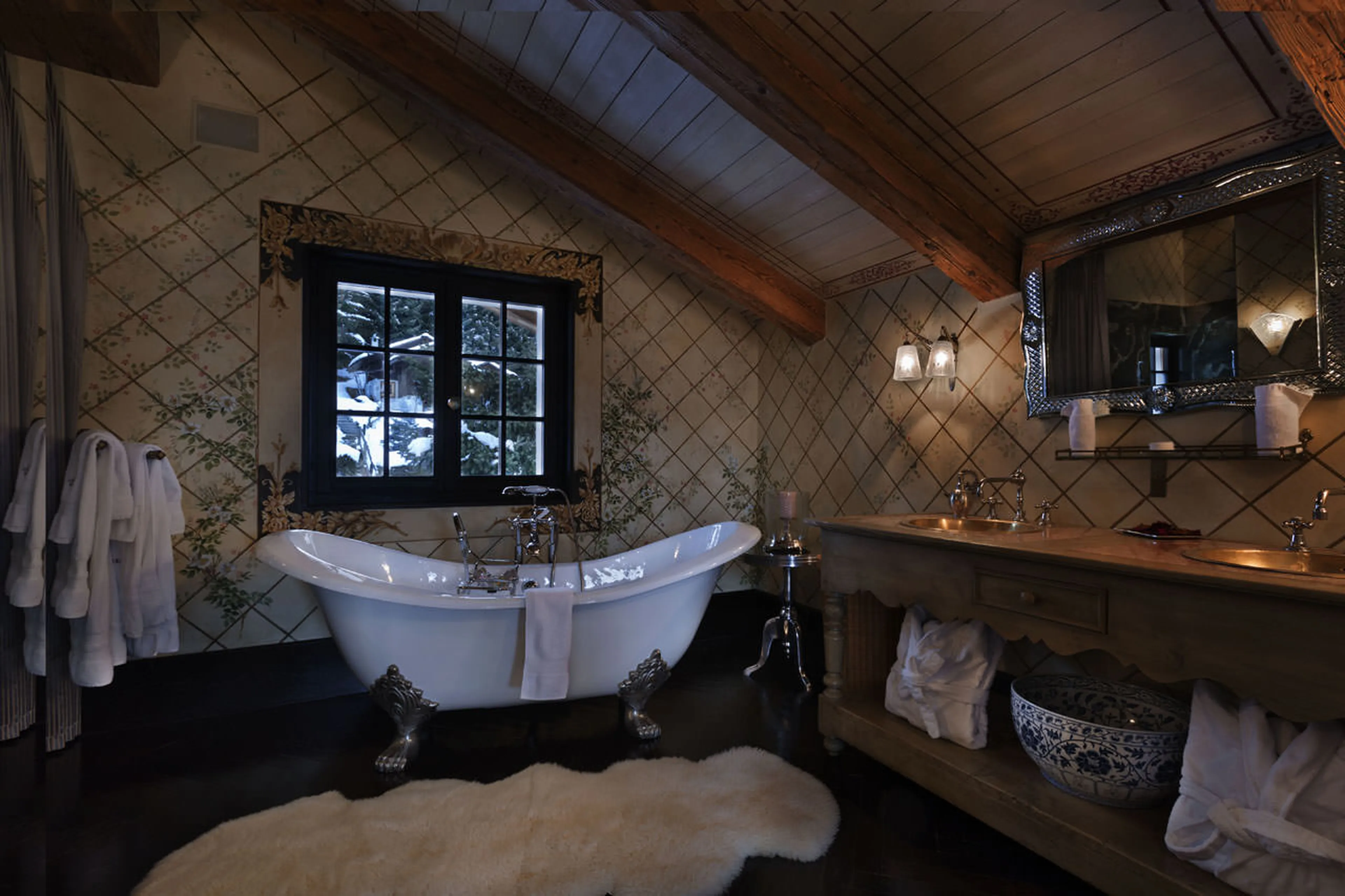 Master bathroom Chalet Truffe Blanche in Verbier